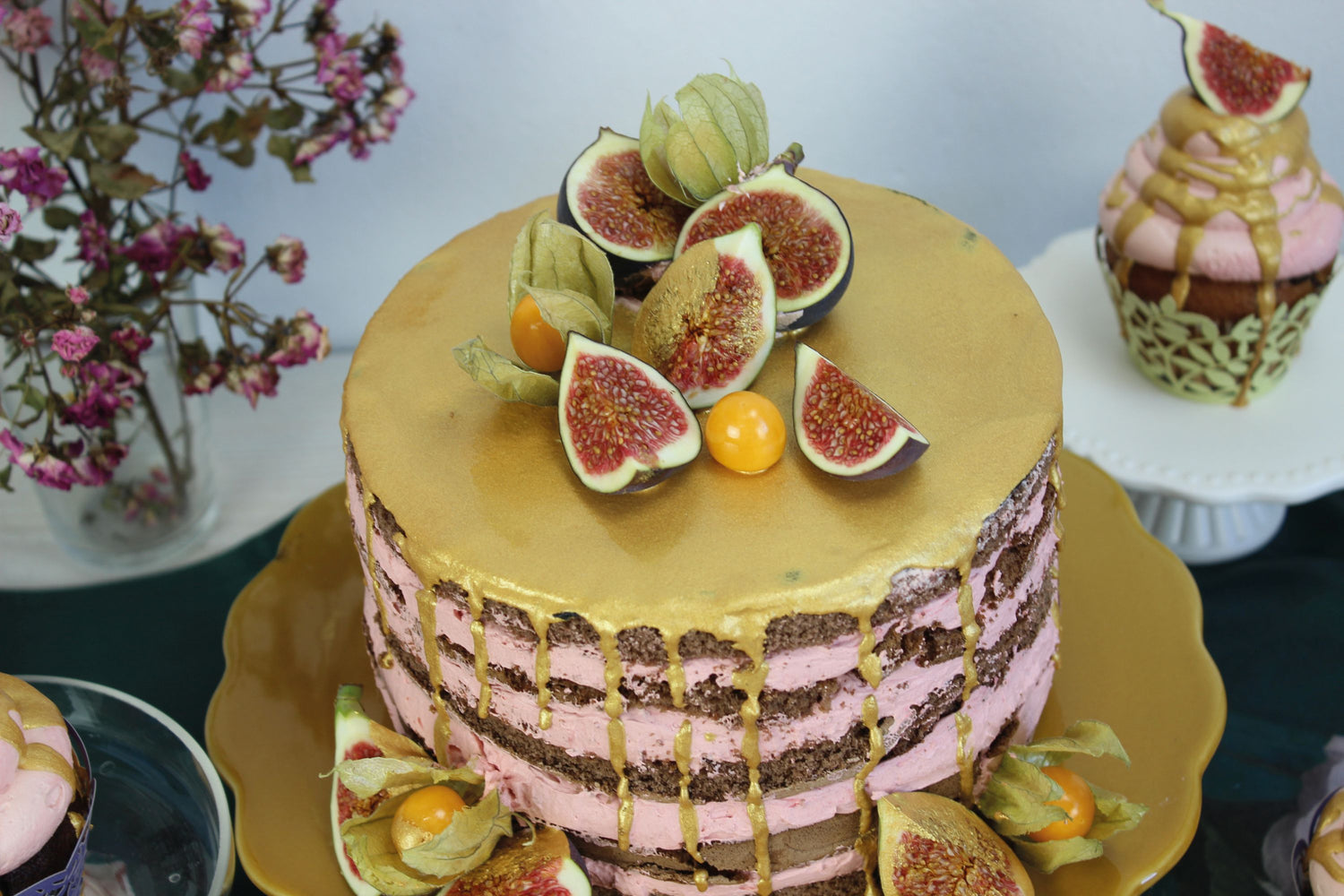 Naked Cake mit Feigen
