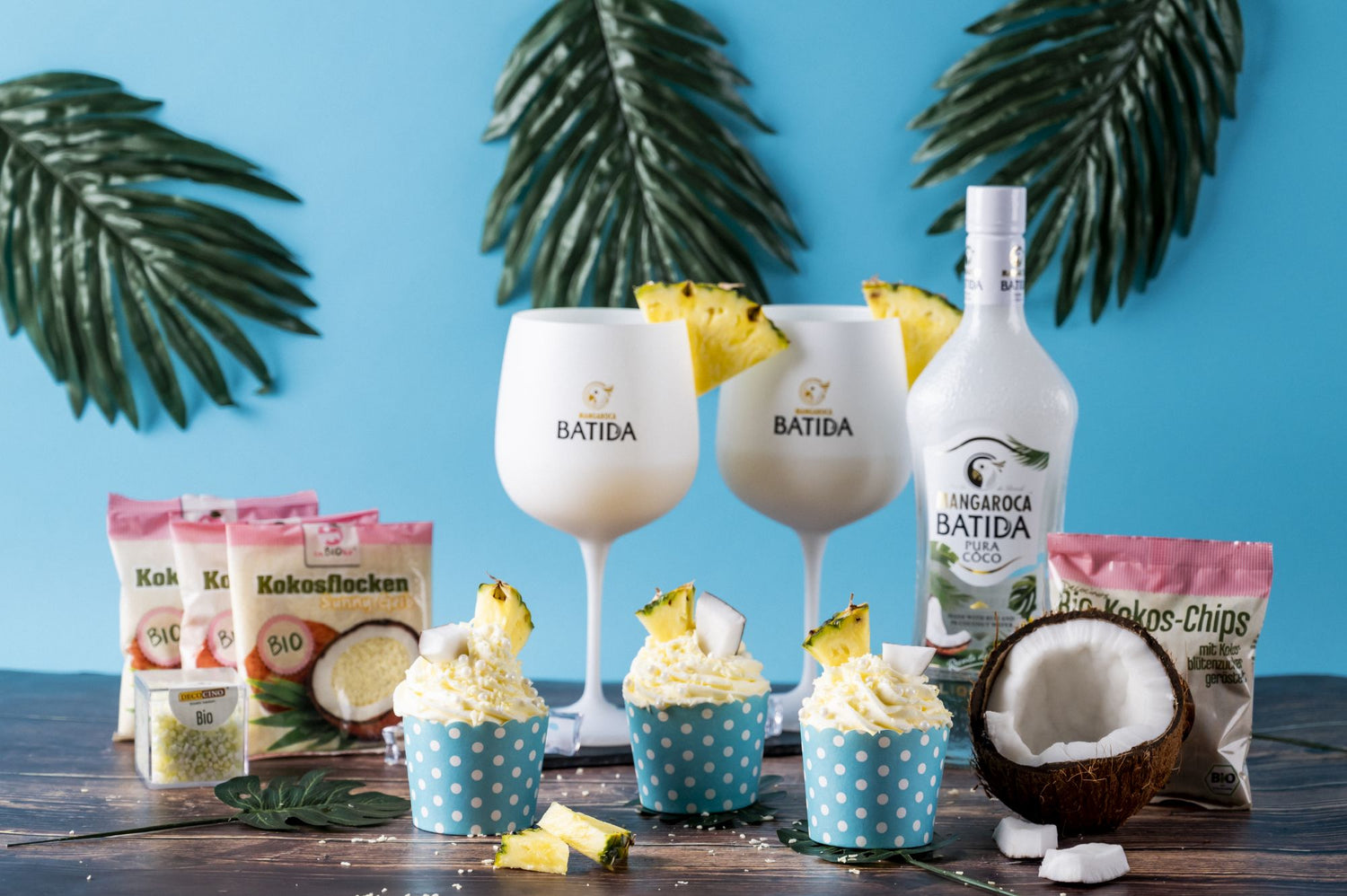 Batida Pura Côco Cupcakes