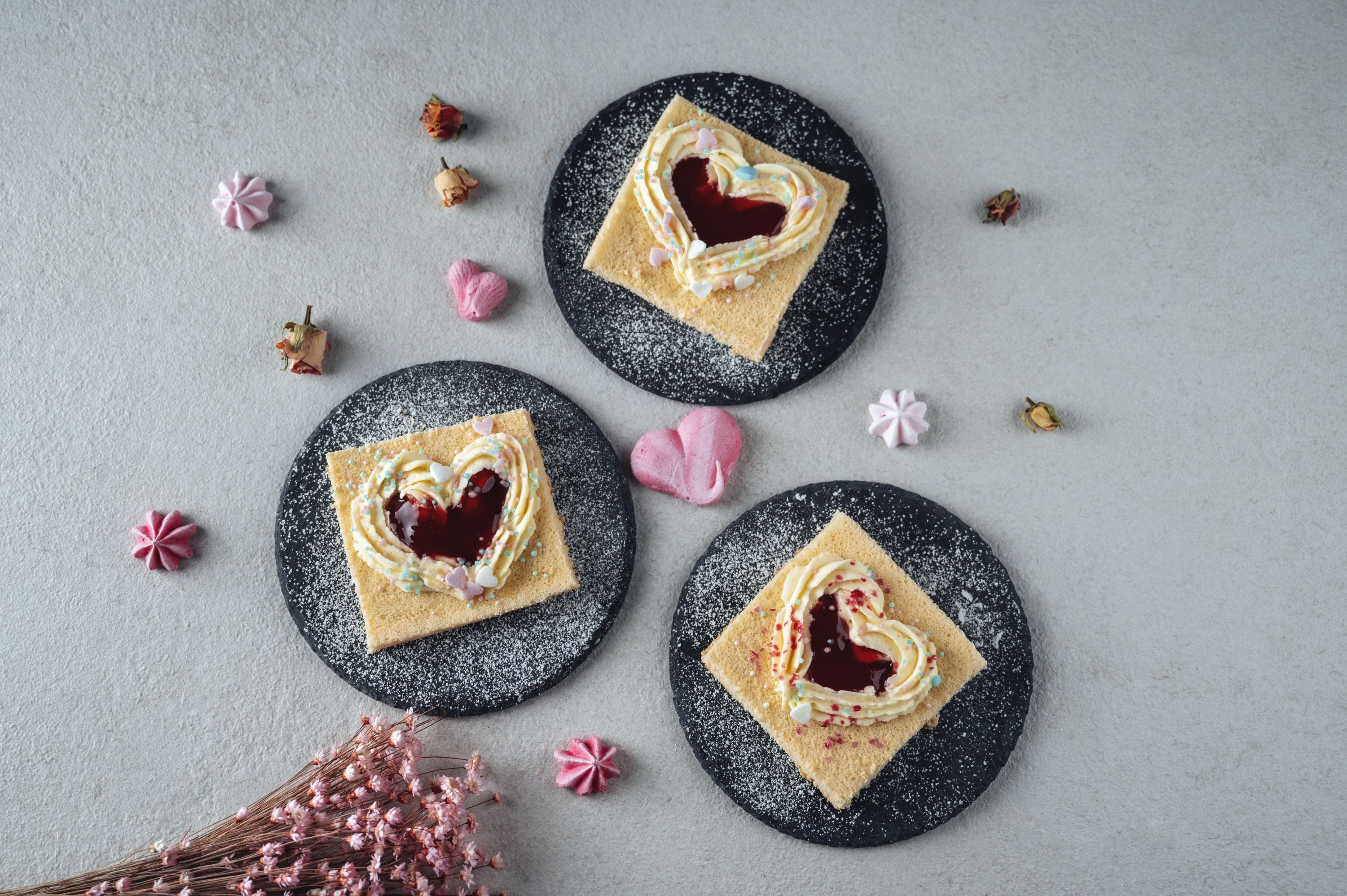 Herzige Valentinstag-Schnitten