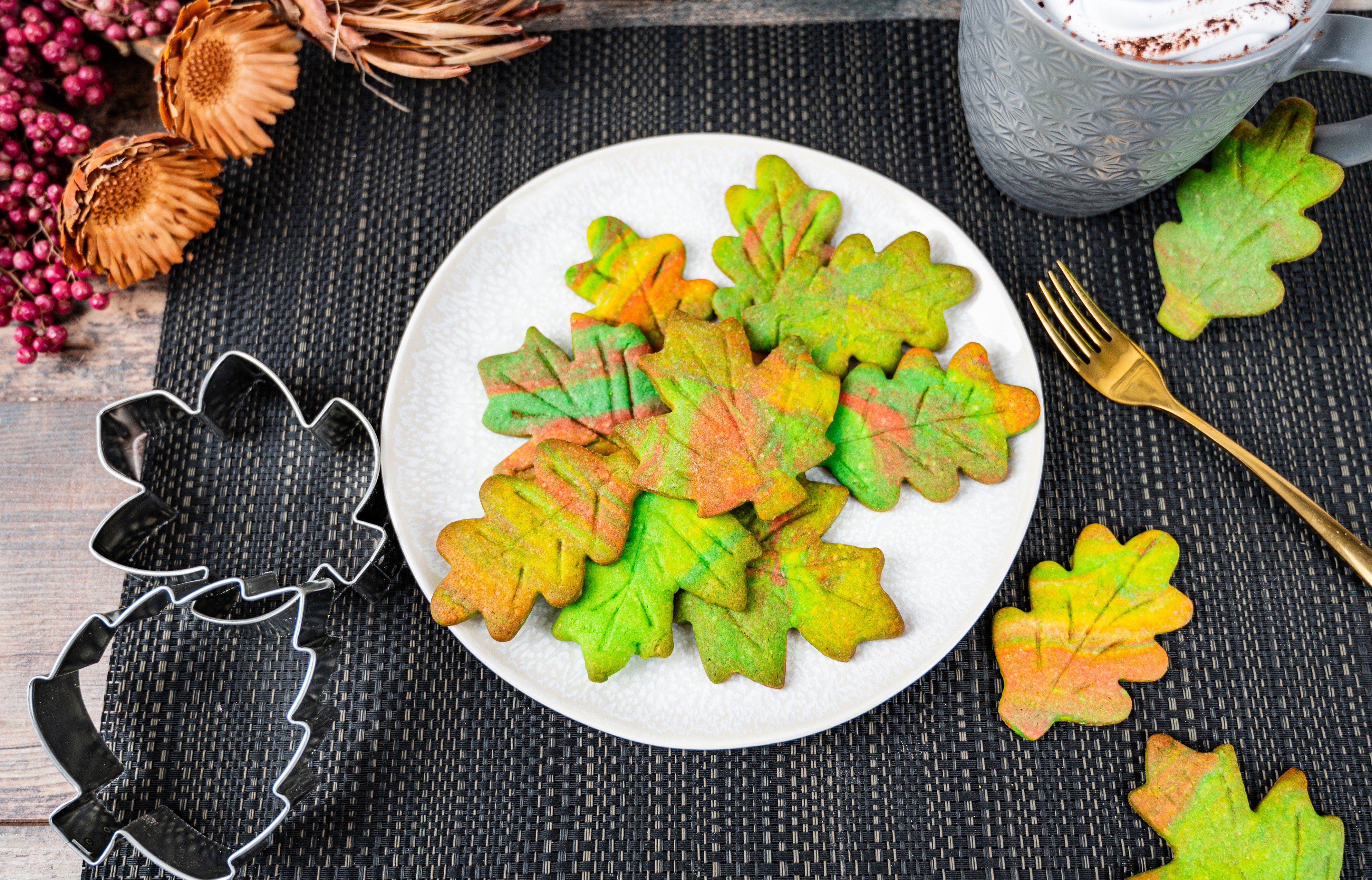 Bunte Herbstblätter