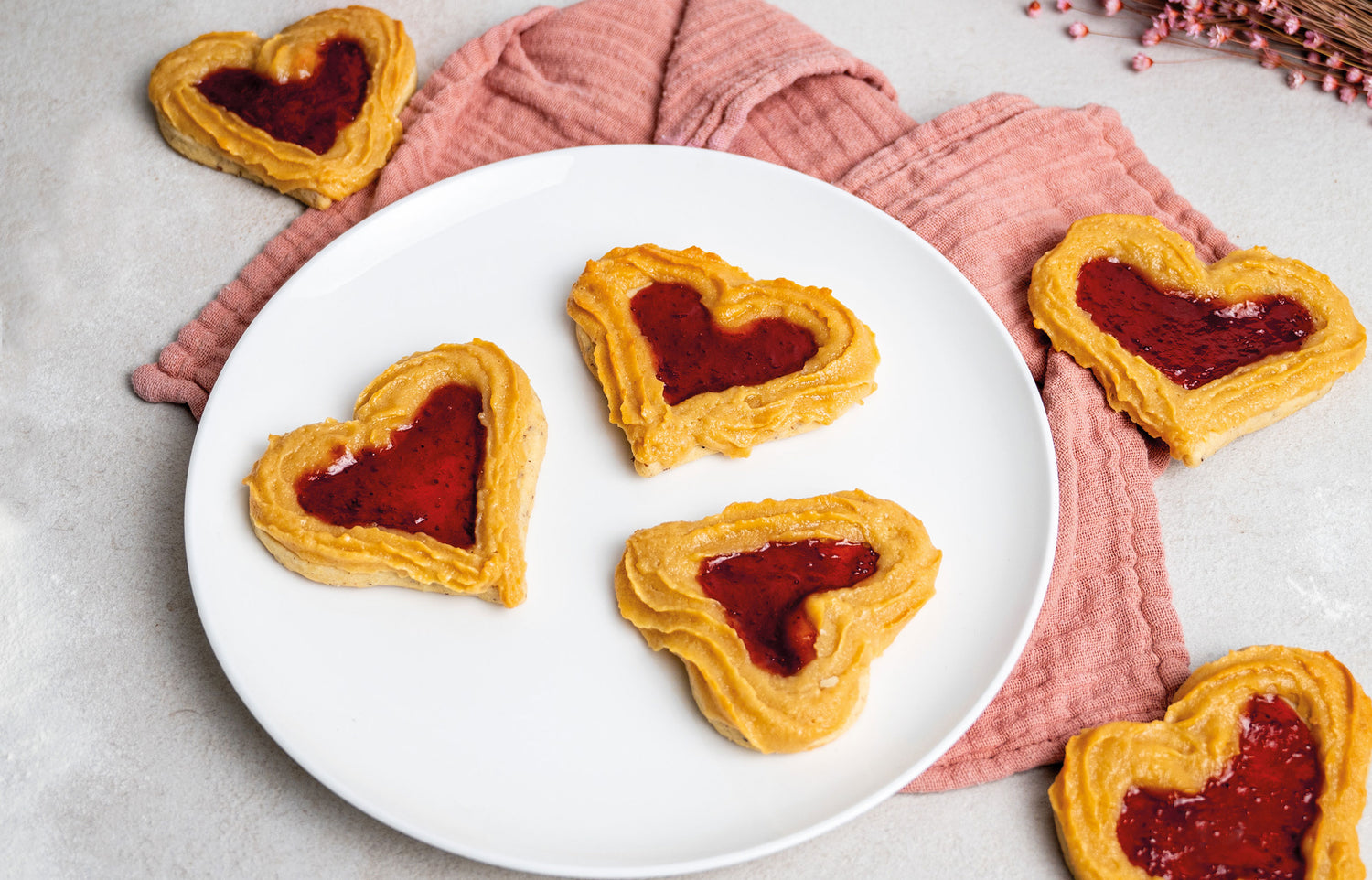 Herzige Marzipankekse