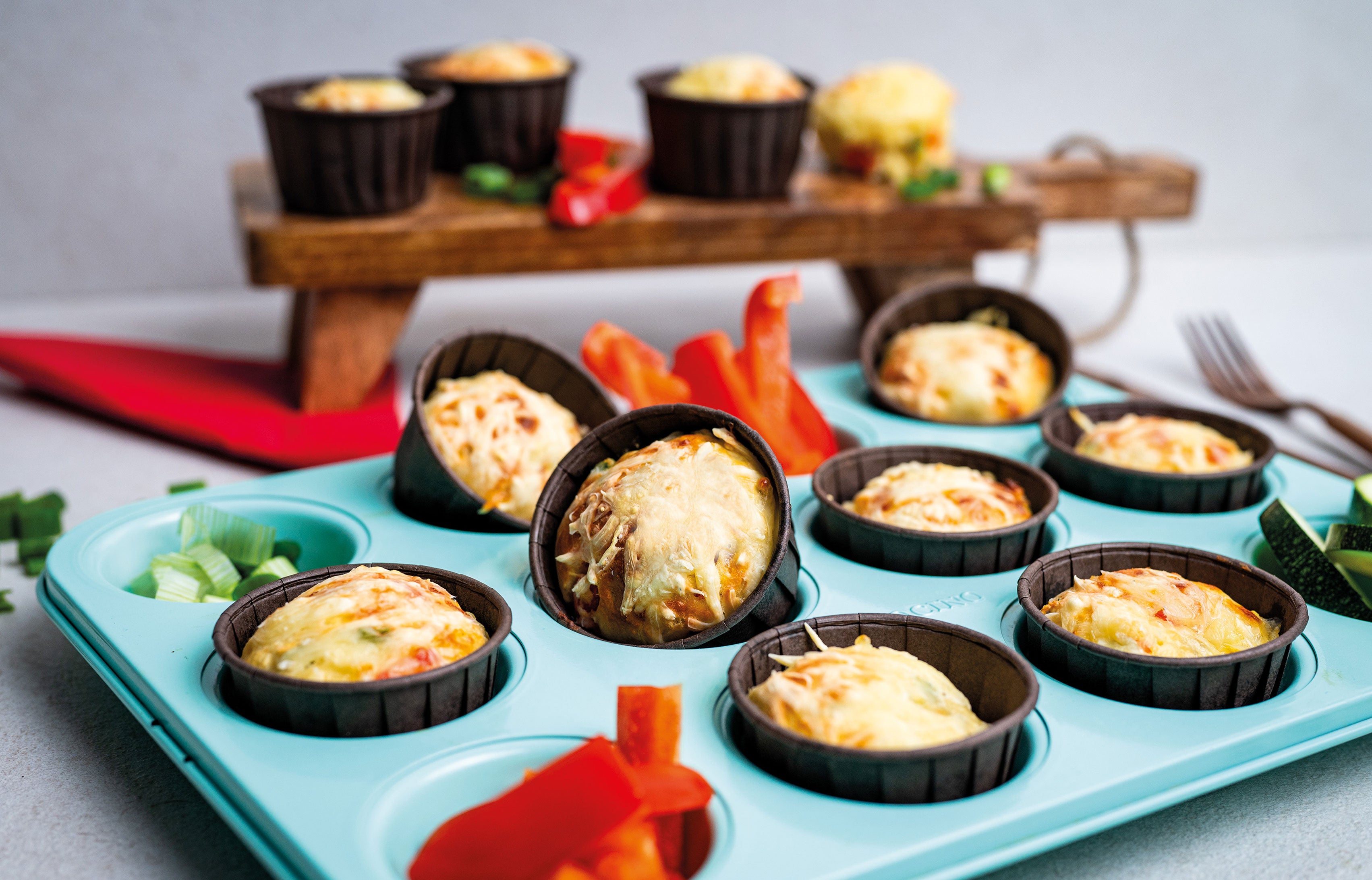 Herzhafte Picknick-Muffins