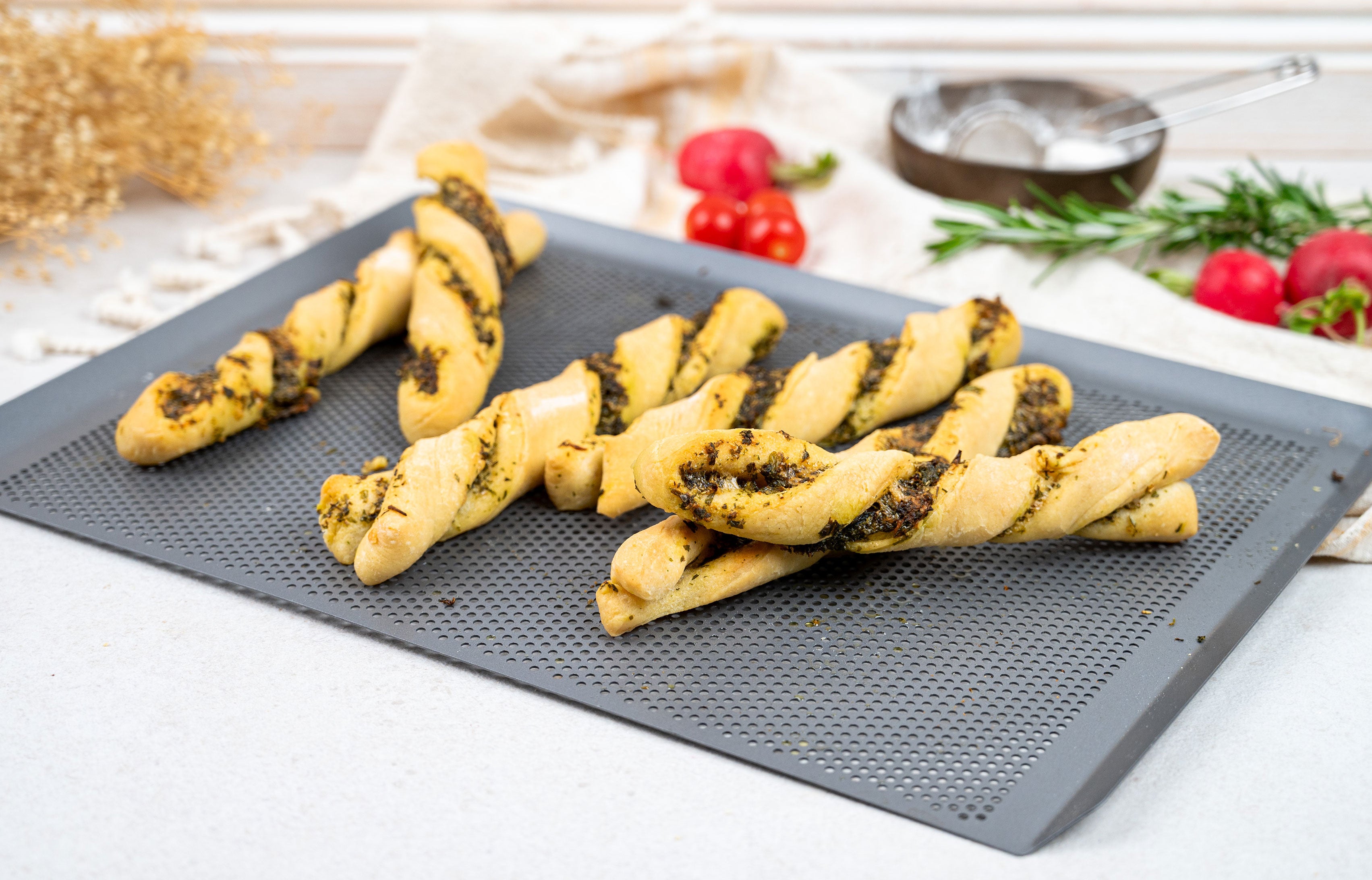 Herzhafte Knusperstangen
