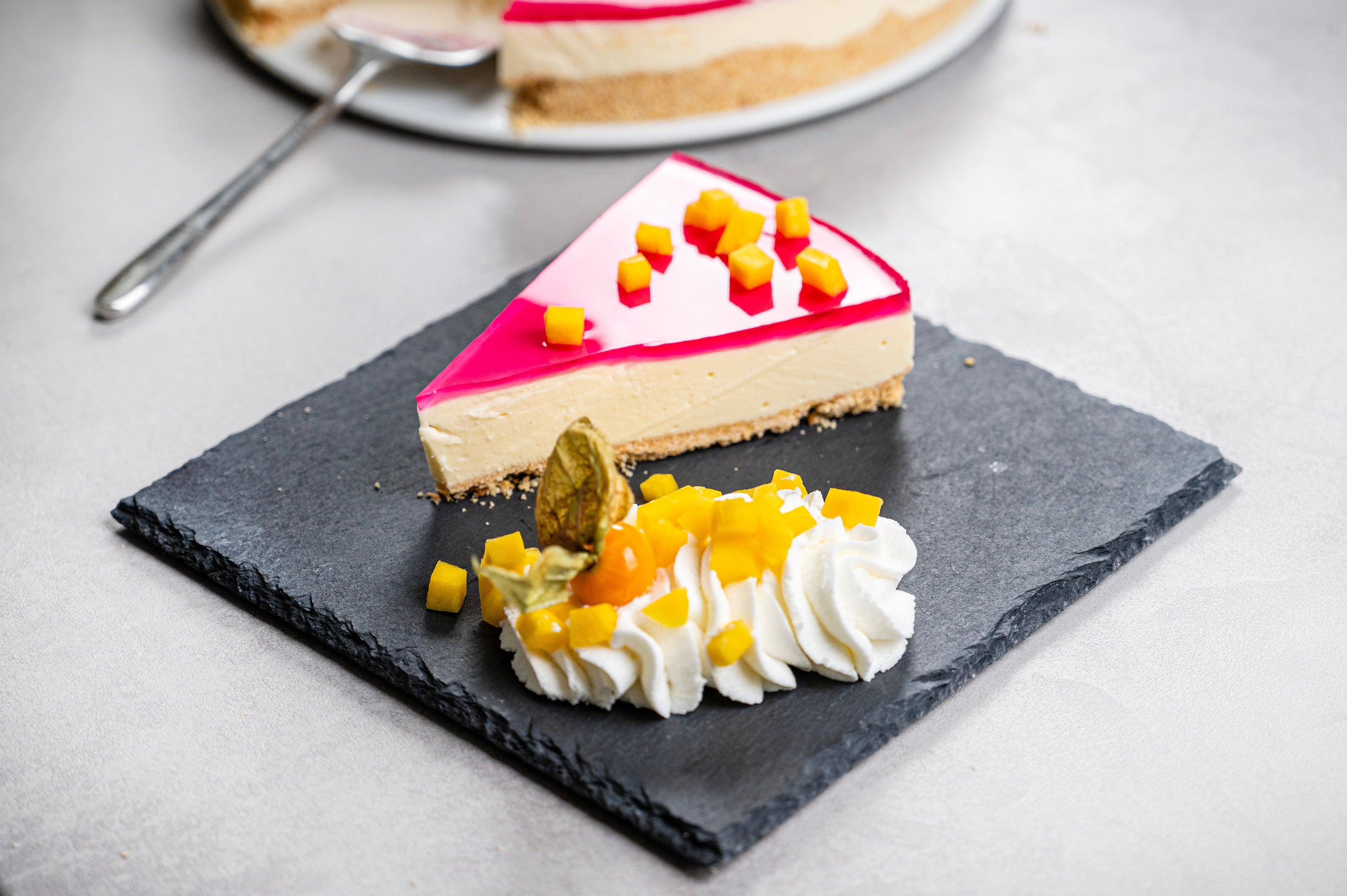Götterspeise- Frischkäse No-Bake Torte