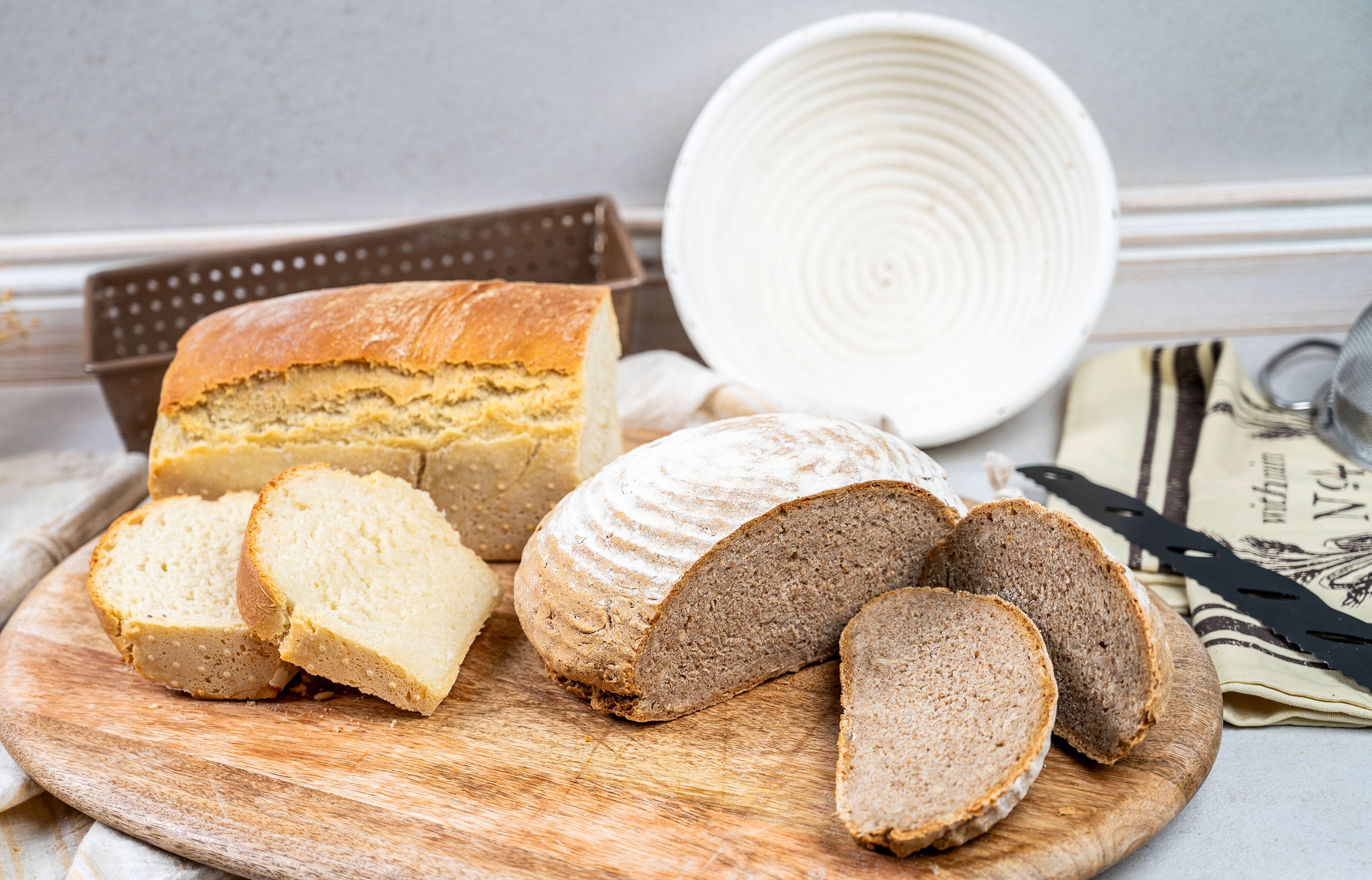 Sauerteigbrot mit Sonnenblumenkernen
