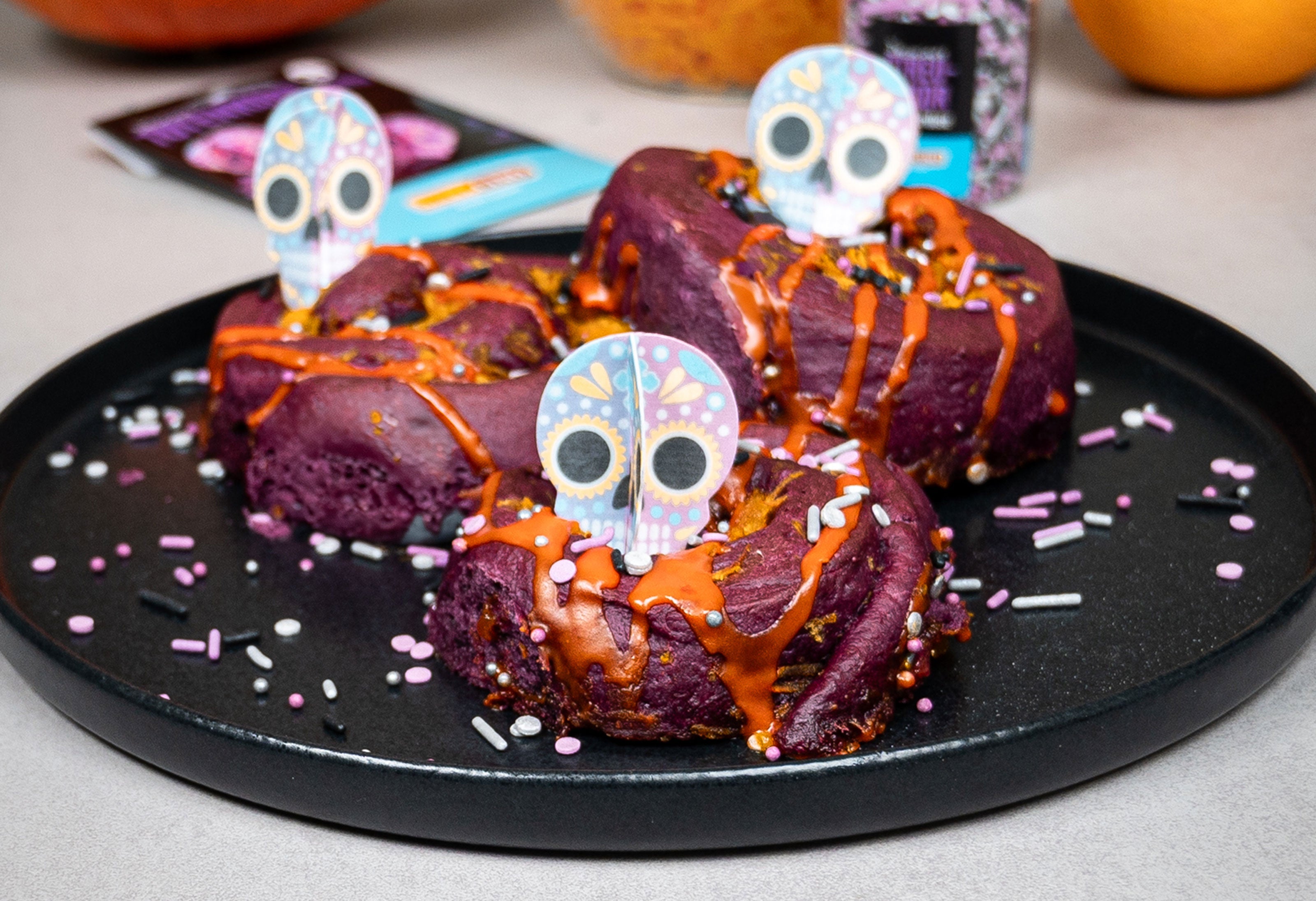Halloween Kürbisschnecken