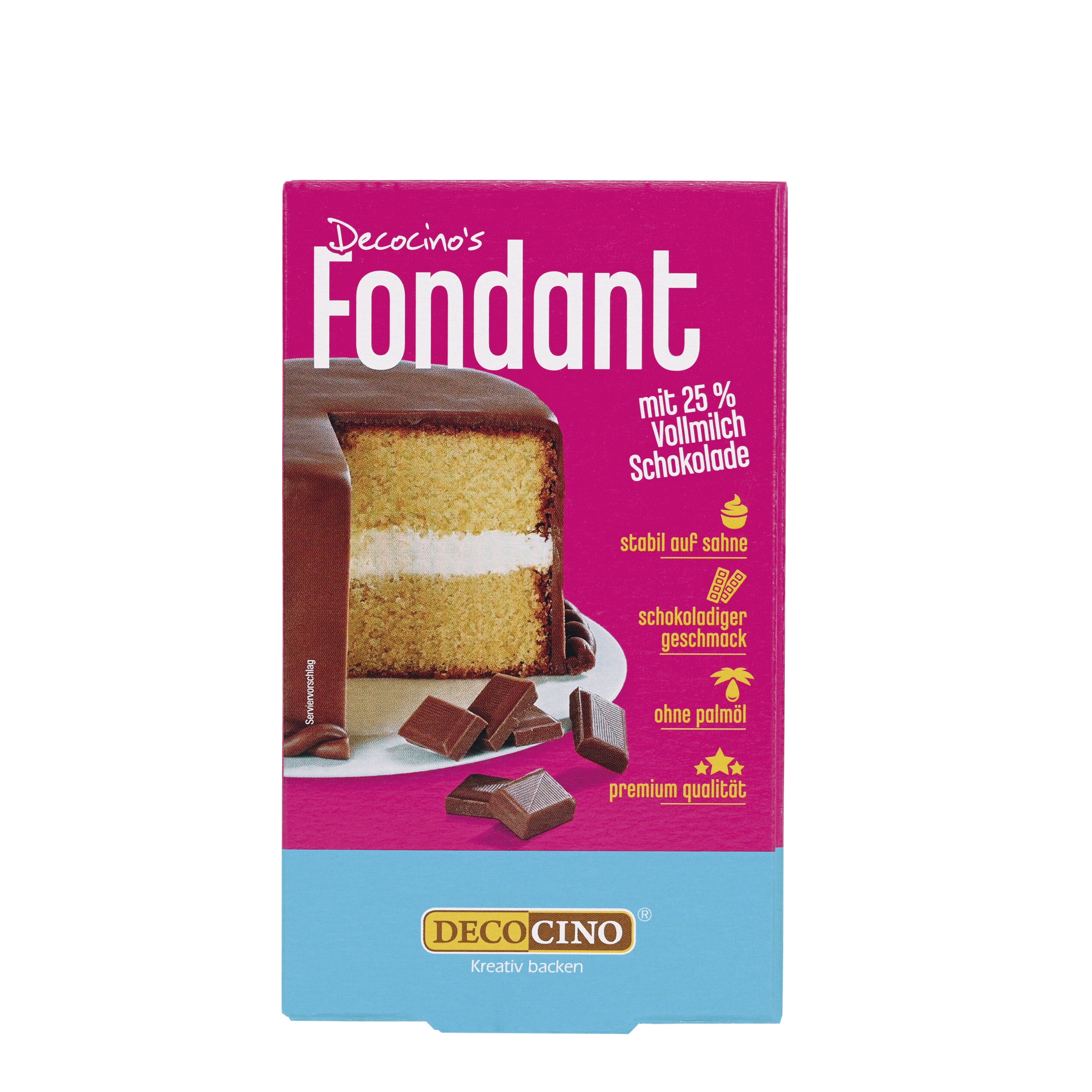 Fondant with 25% milk chocolate (250g)
