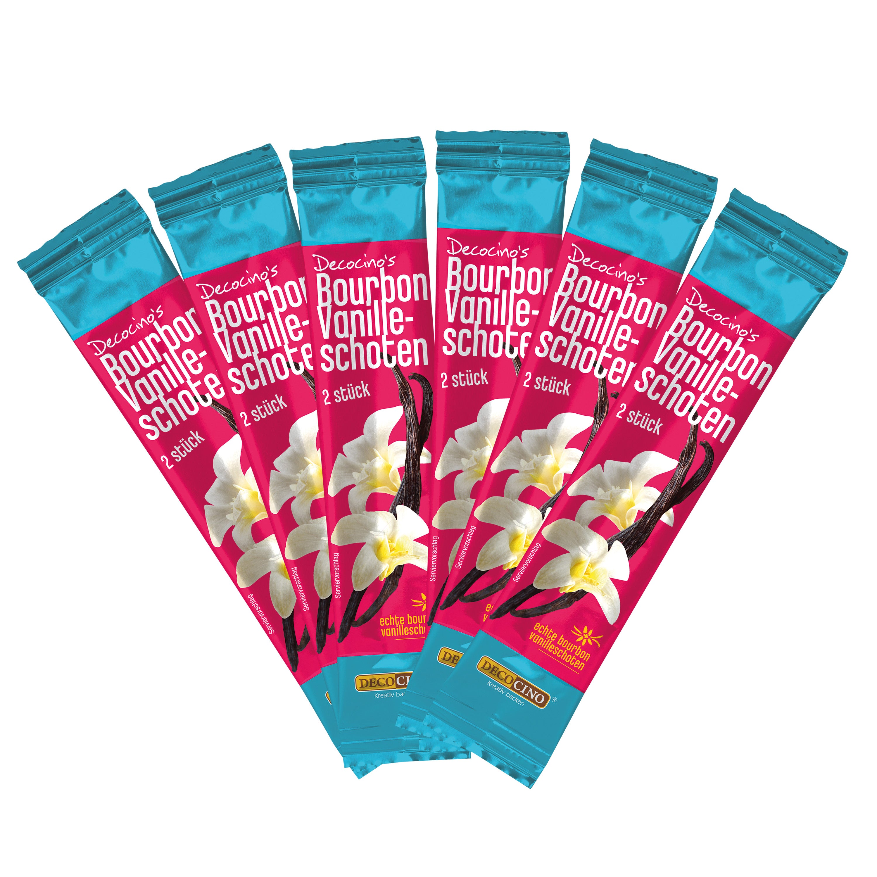 Vanilla pod Bourbon Vanilla (6x2 pcs.) in foil tube