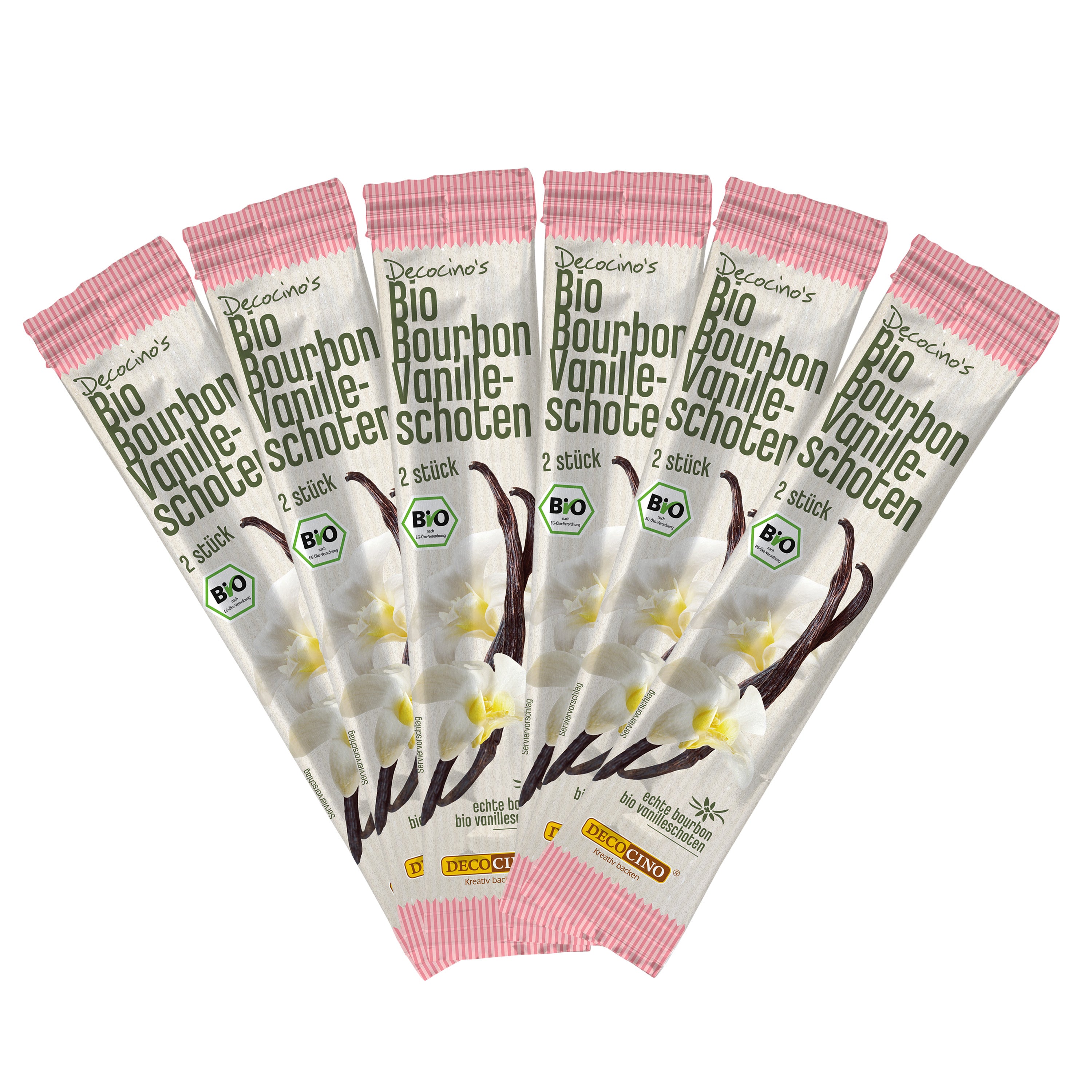 Organic vanilla pod (6X2 pcs.) in foil tube