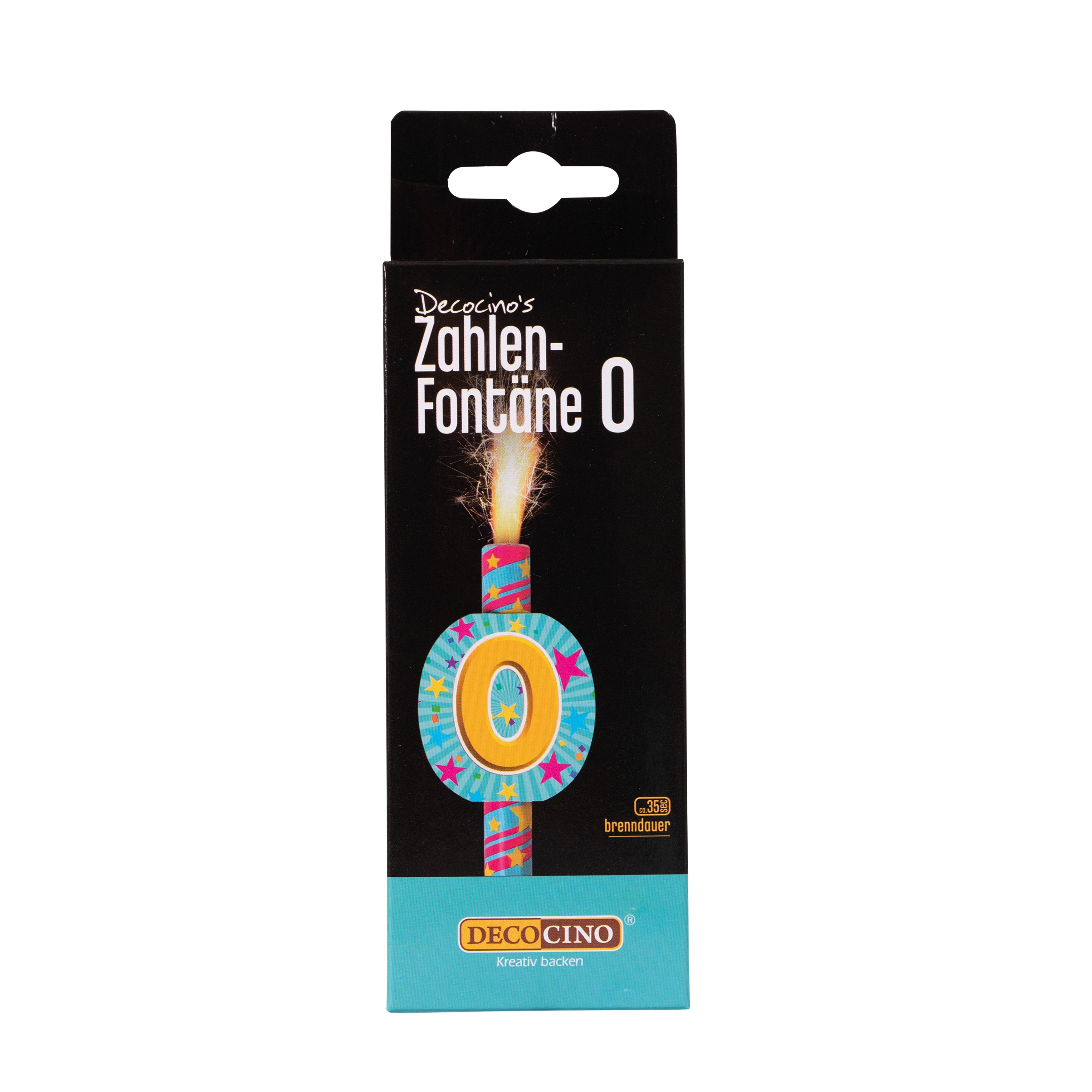 Zahlenfontäne 0, z.B. zum Geburtstag