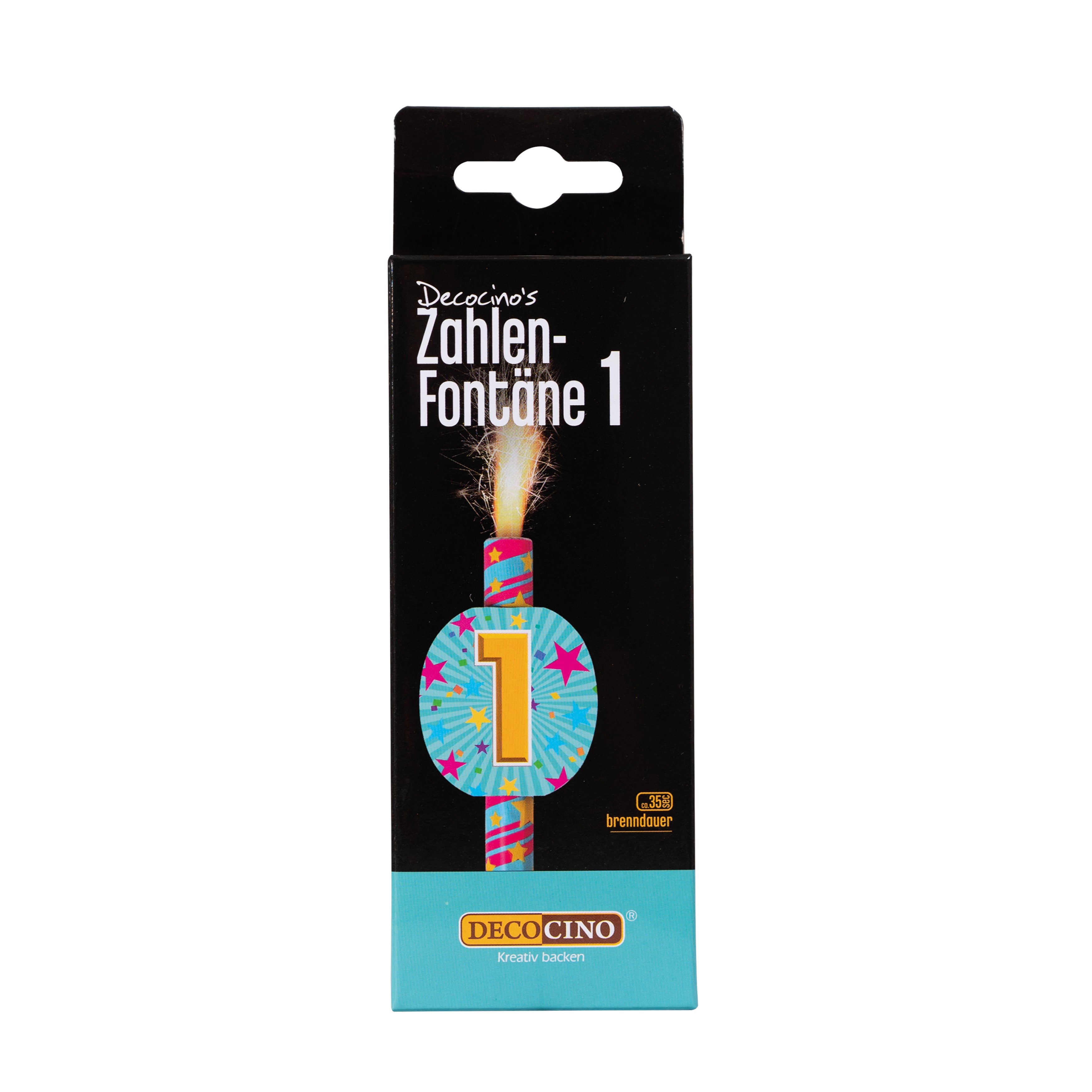 Zahlenfontäne 1, z.B. zum Geburtstag