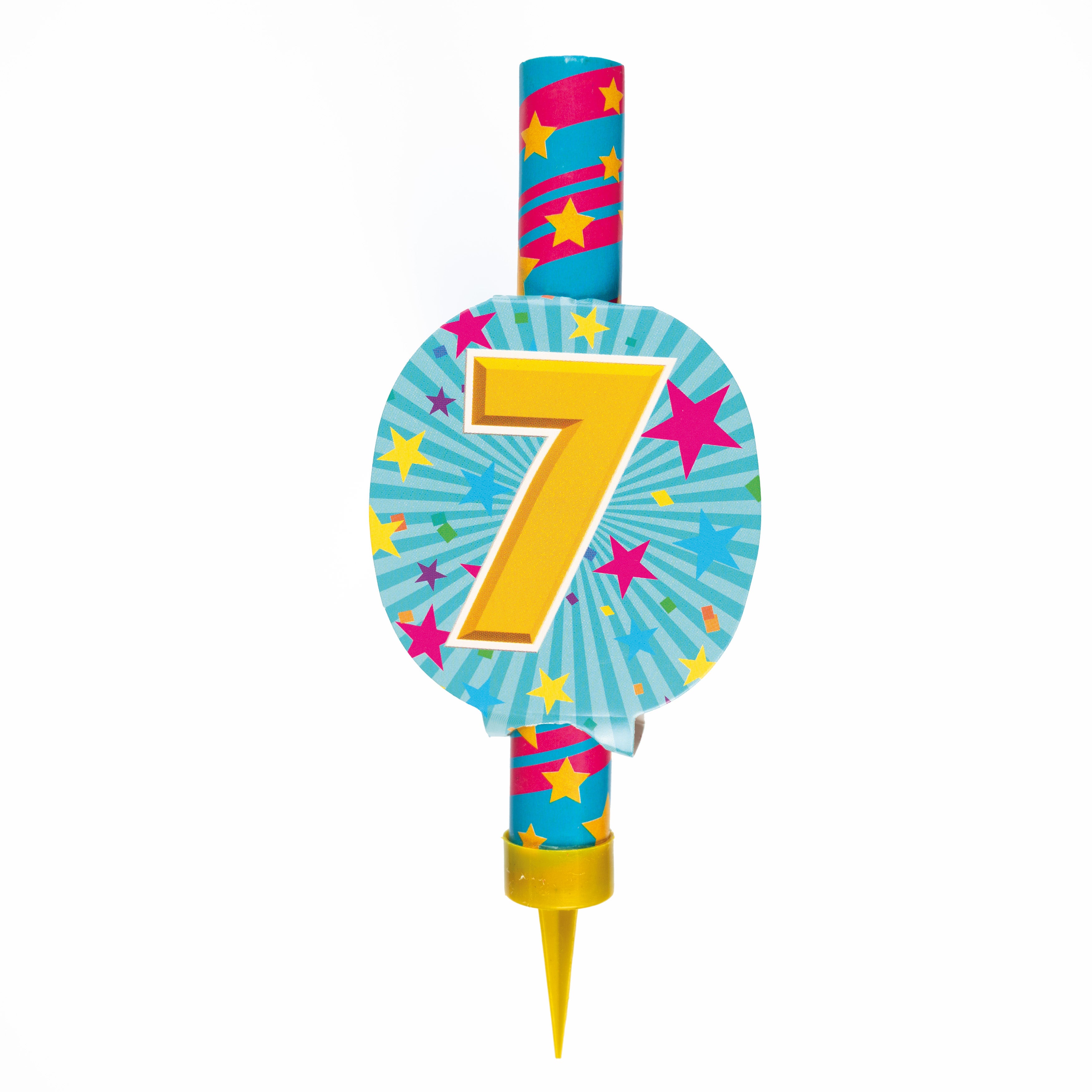 Zahlenfontäne 7, z.B. zum Geburtstag