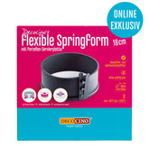 Flexible Springform mit Porzellan-Servierplatte (18cm Ø)