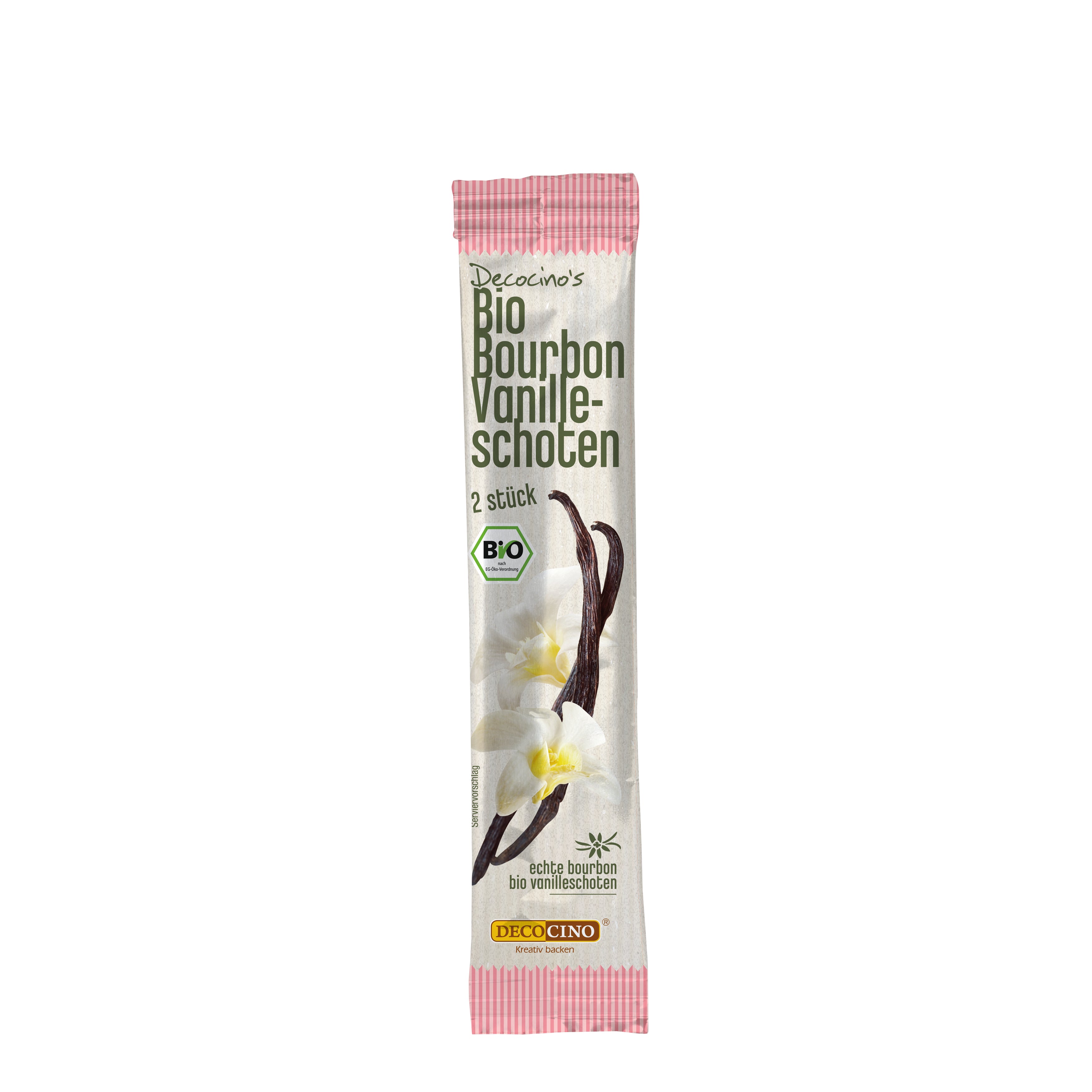 Organic vanilla pod (6X2 pcs.) in foil tube