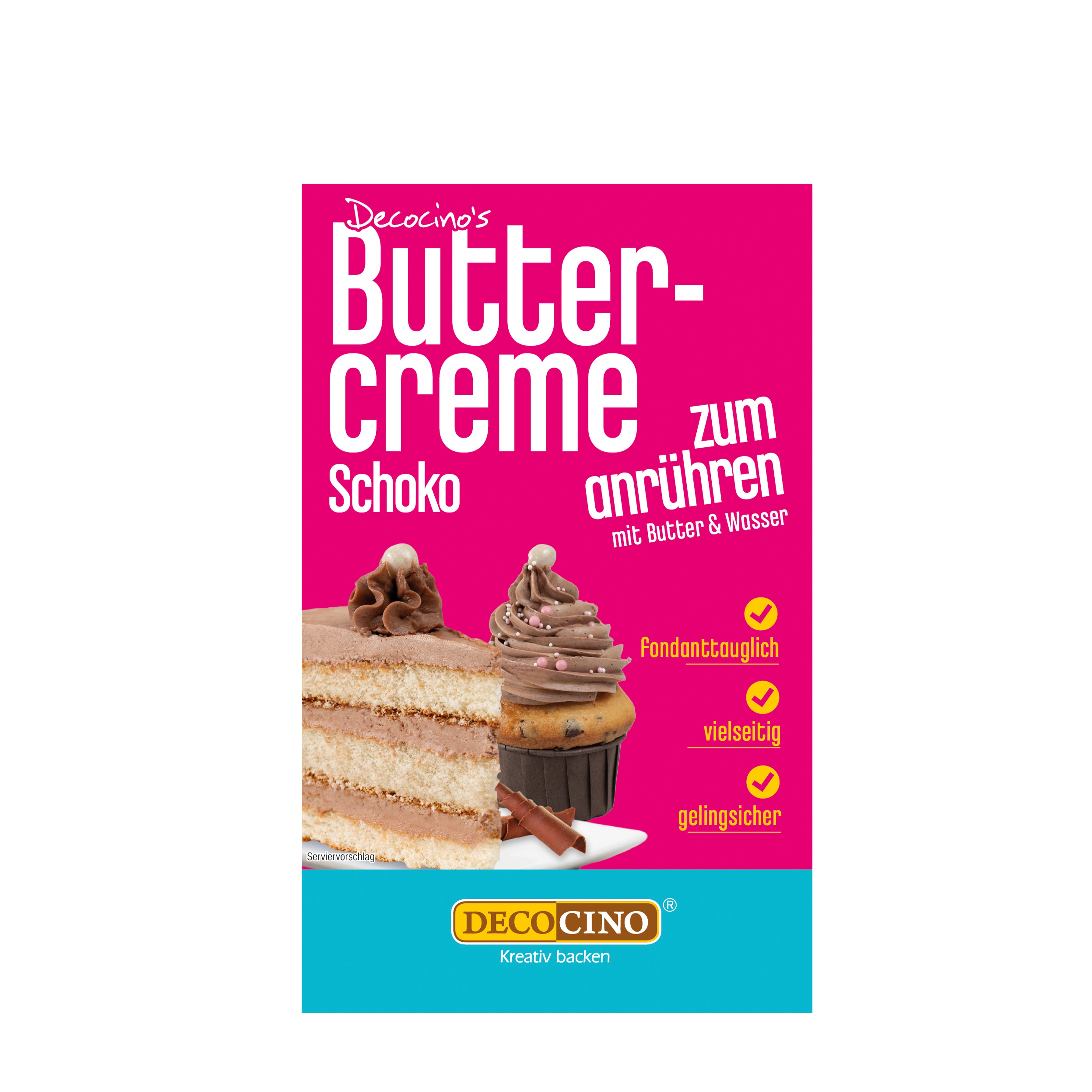 Buttercreme Schoko zum Anrühren (250g)