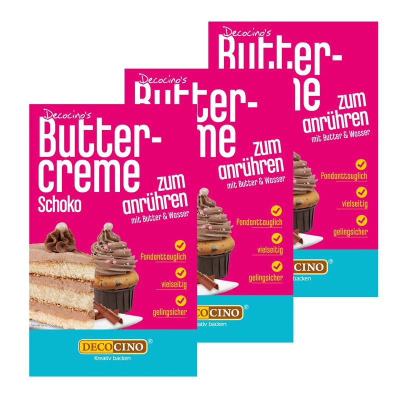 Chocolate Buttercream Mixing Set of 3 (3x250g)