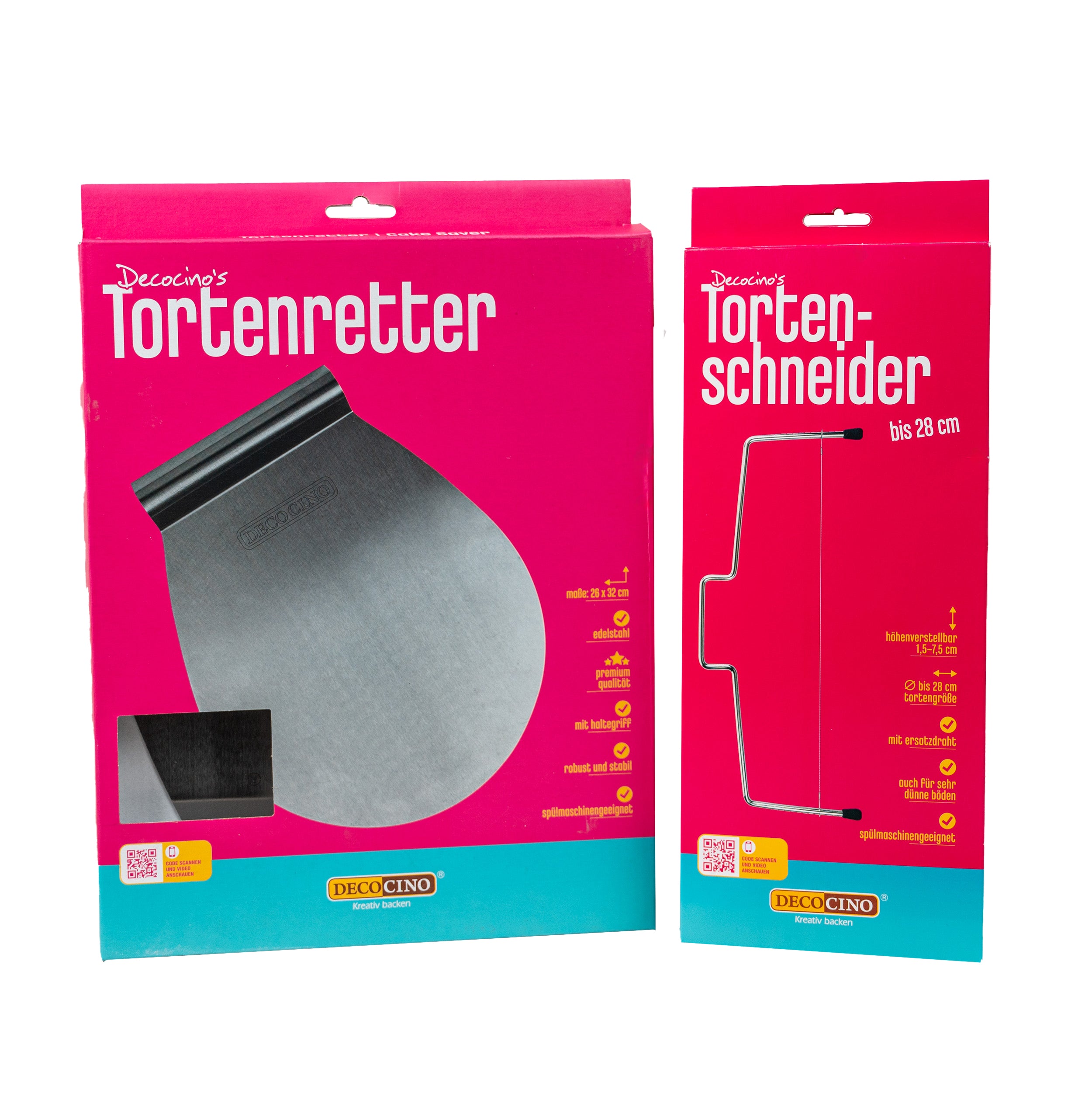 SET: Cake saver and cake cutter