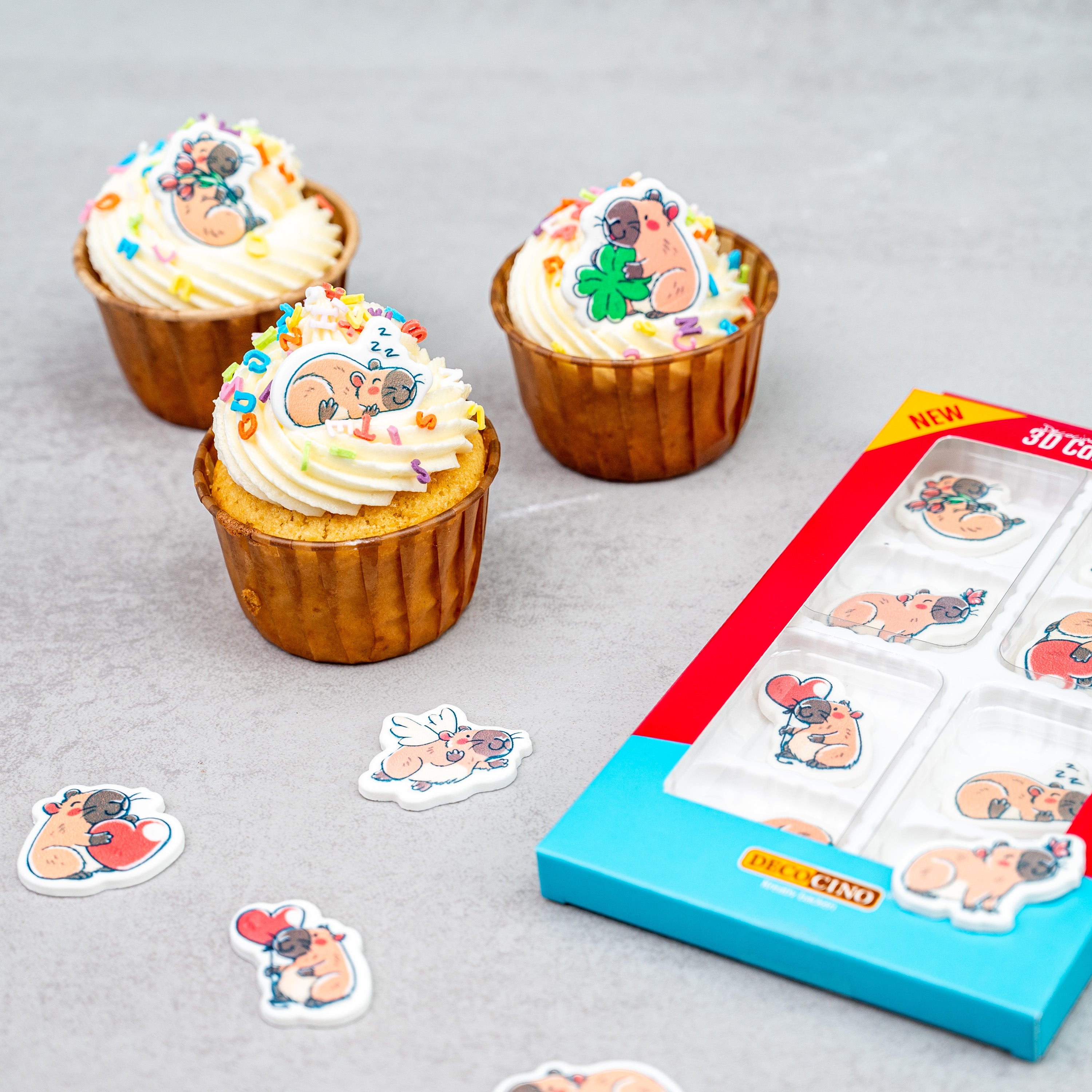 3D Cake Decoration Capybara (8 pieces)
