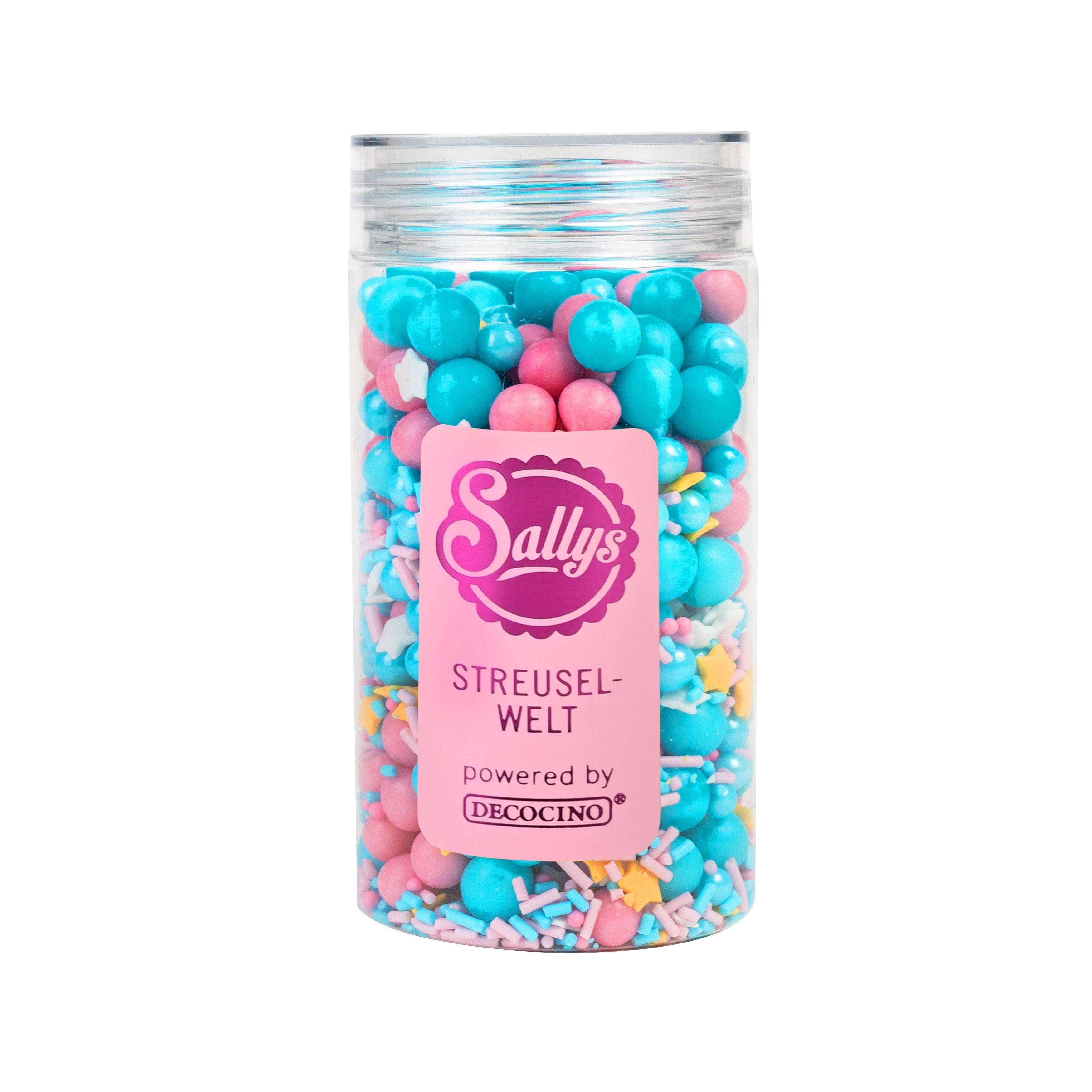 Sallys Streuselwelt – Pastel Galaxy Streuselmix in transparenter Dose powered by Decocino