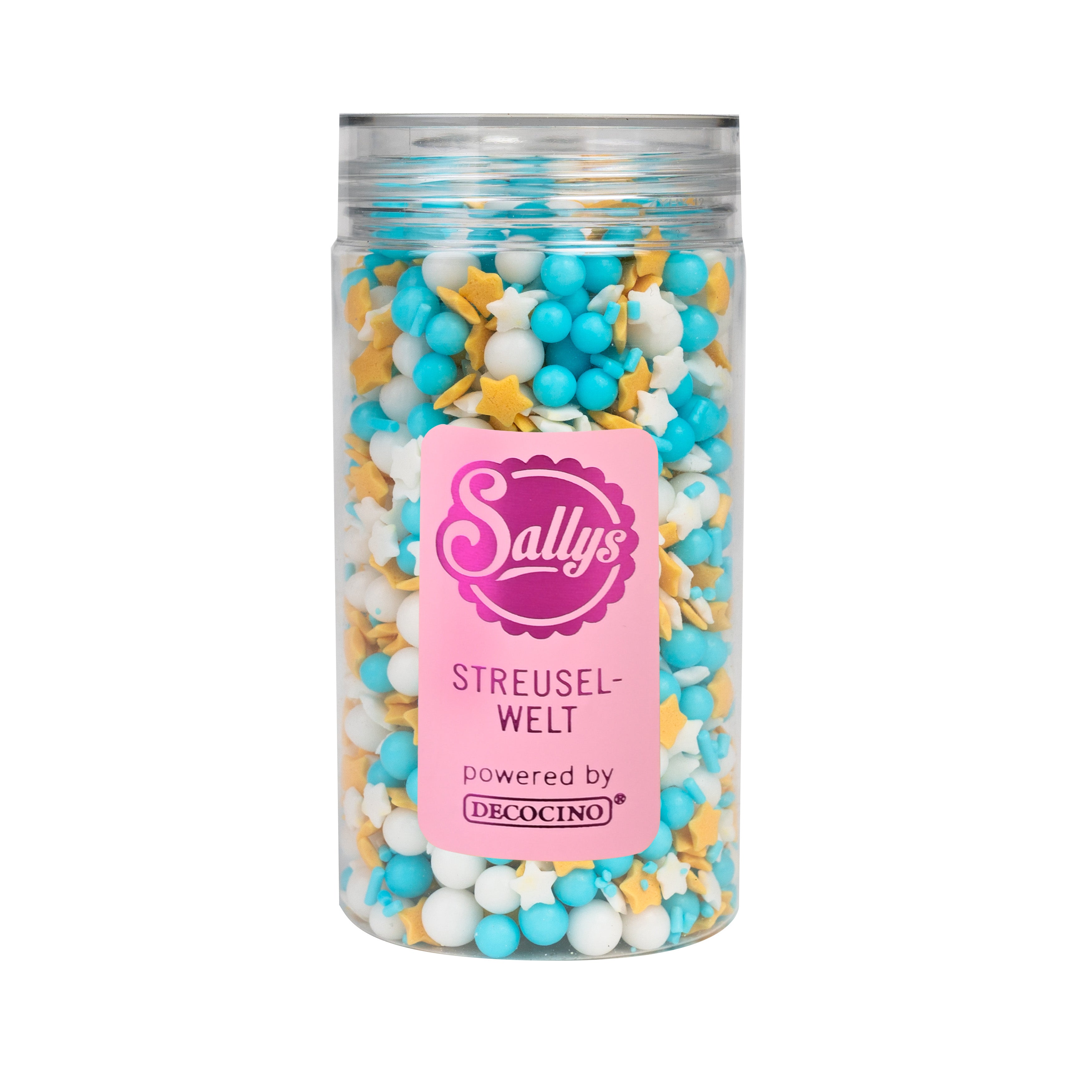 Sallys Streuselwelt – Catch-a-Star Streuselmix in transparenter Dose powered by Decocino