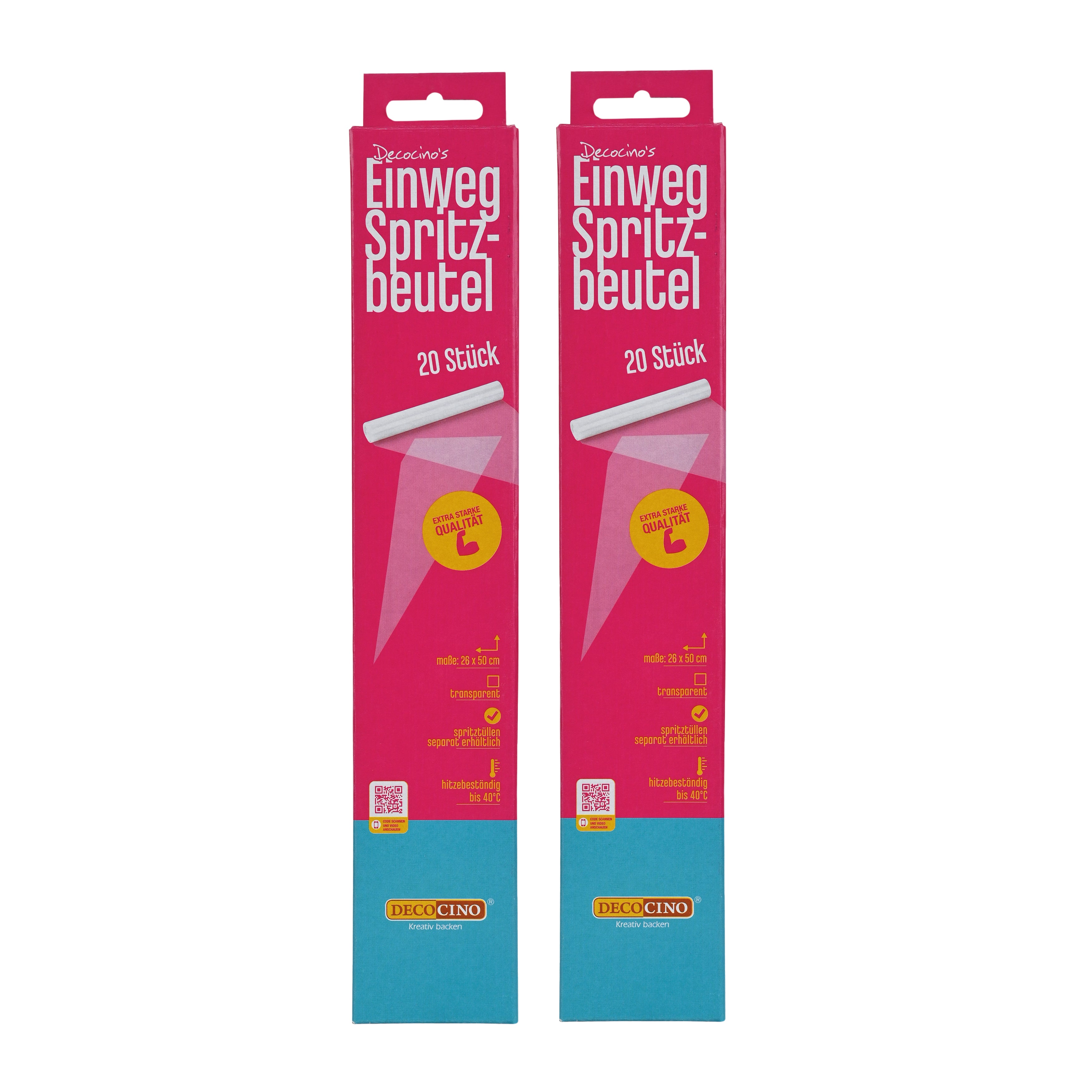 Einwegspritzbeutel im Sparset 2 Packungen á 20 Stück