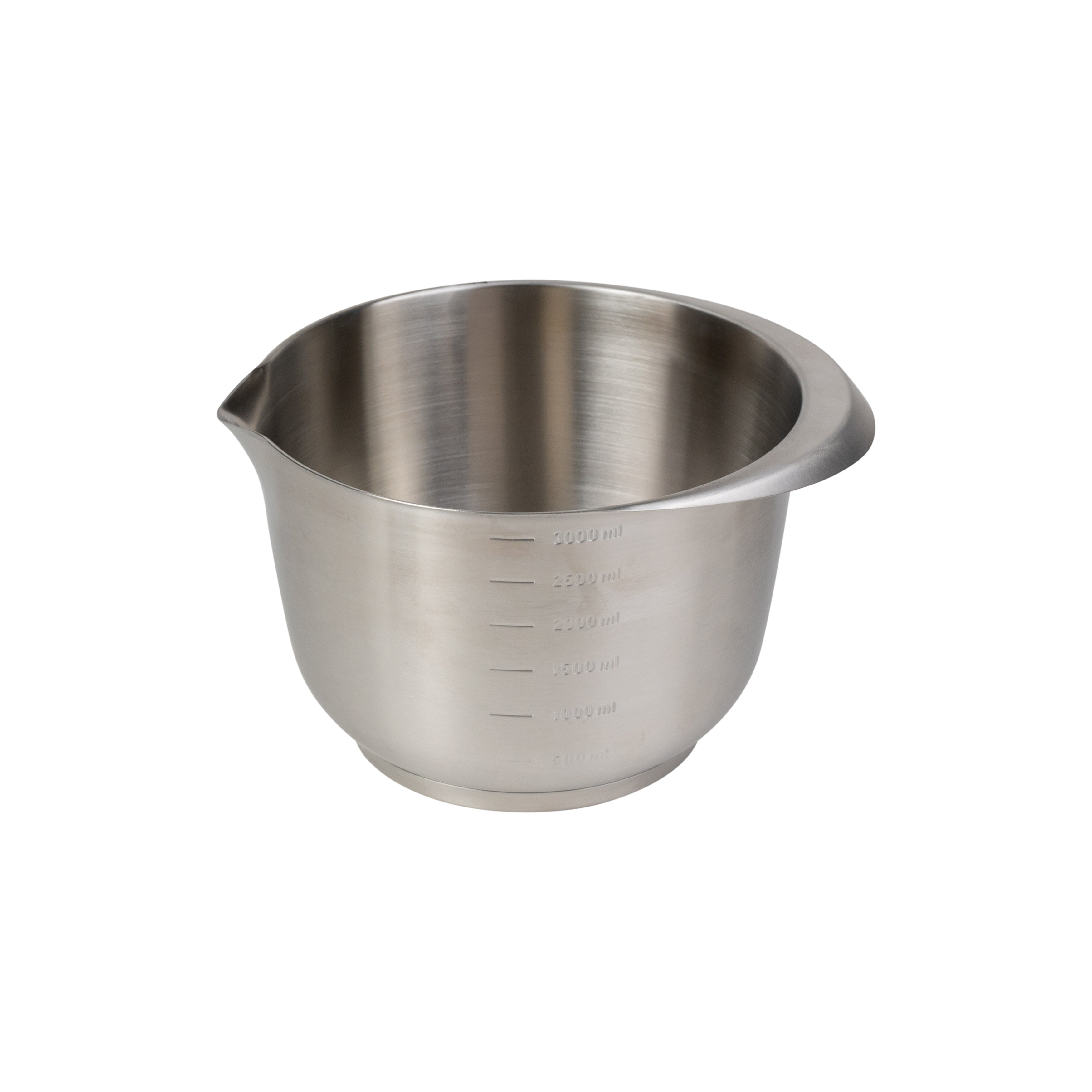 Premium Rühr- und Servierschüssel Fassungsvermögen 3,0 Liter Edelstahl