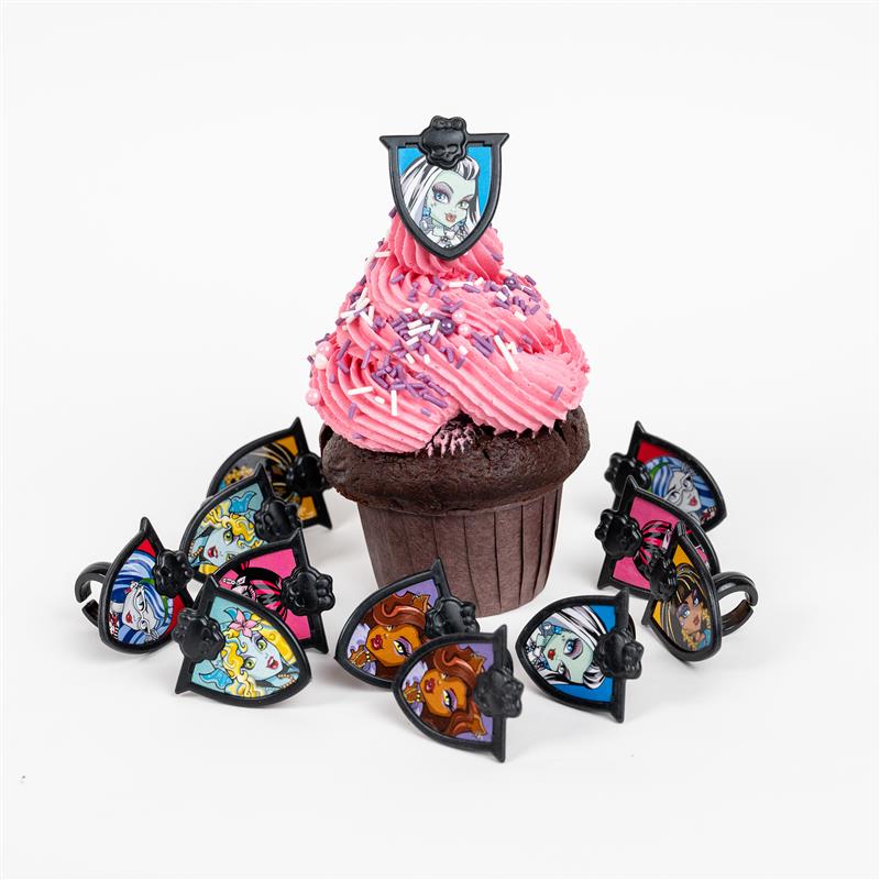 Monster High decoration rings (12 pieces)