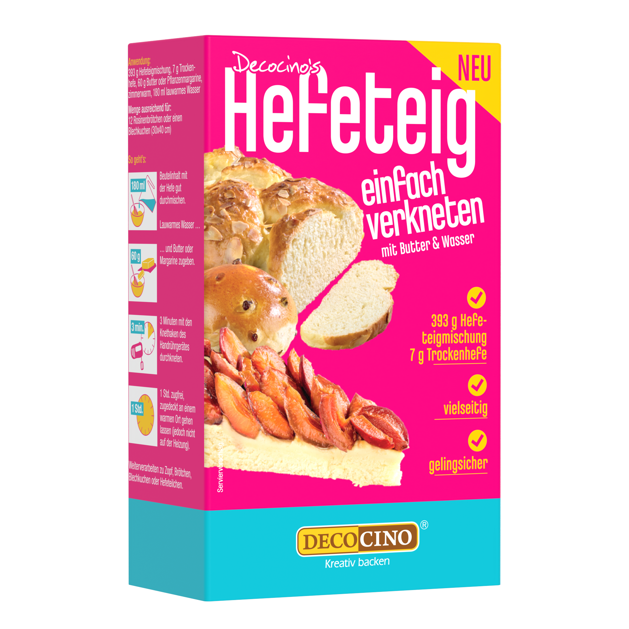 Hefeteig Backmischung (393g + 7g)