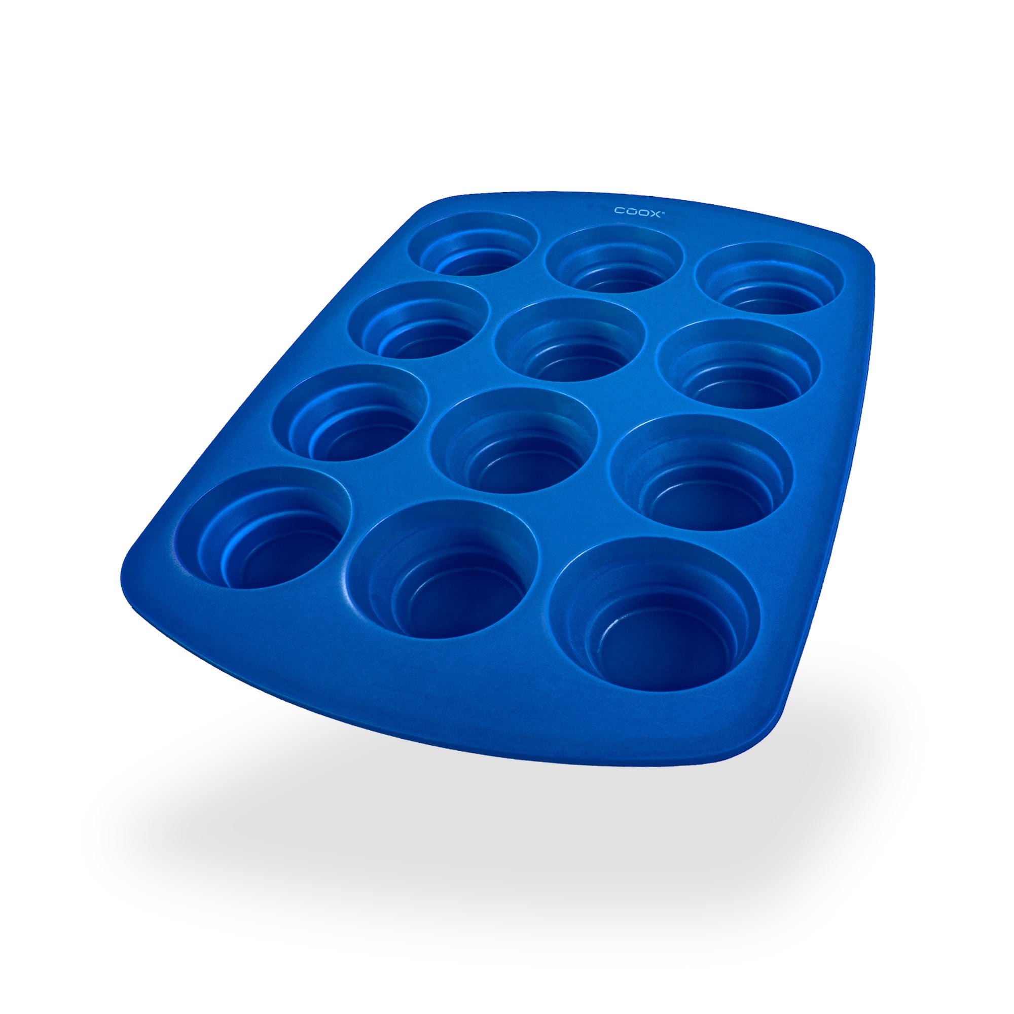 Muffin baking pan silicone blue (12-cavity)