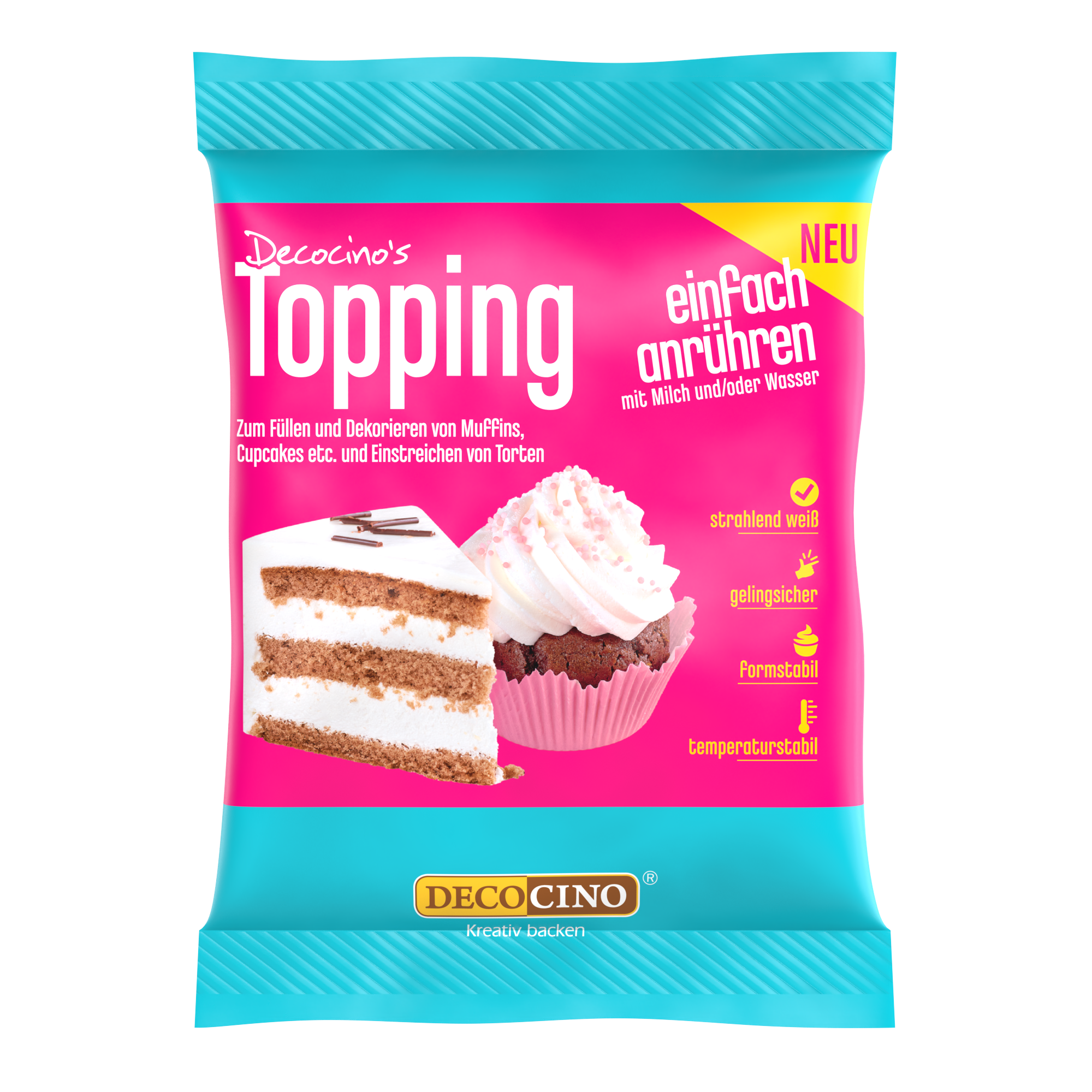 Topping extra weiß zum Anrühren (125g)