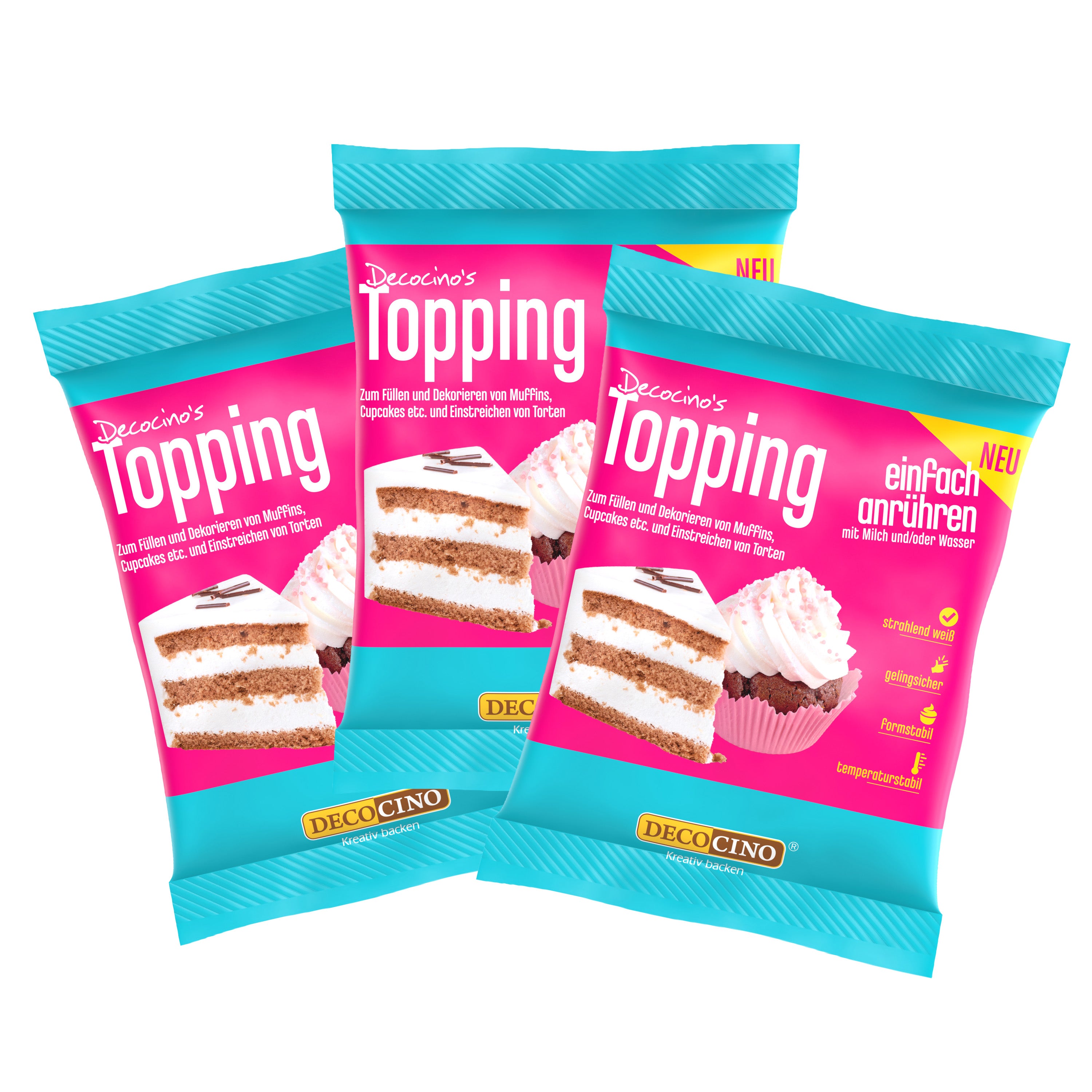 Topping extra weiß zum Anrühren (125g)