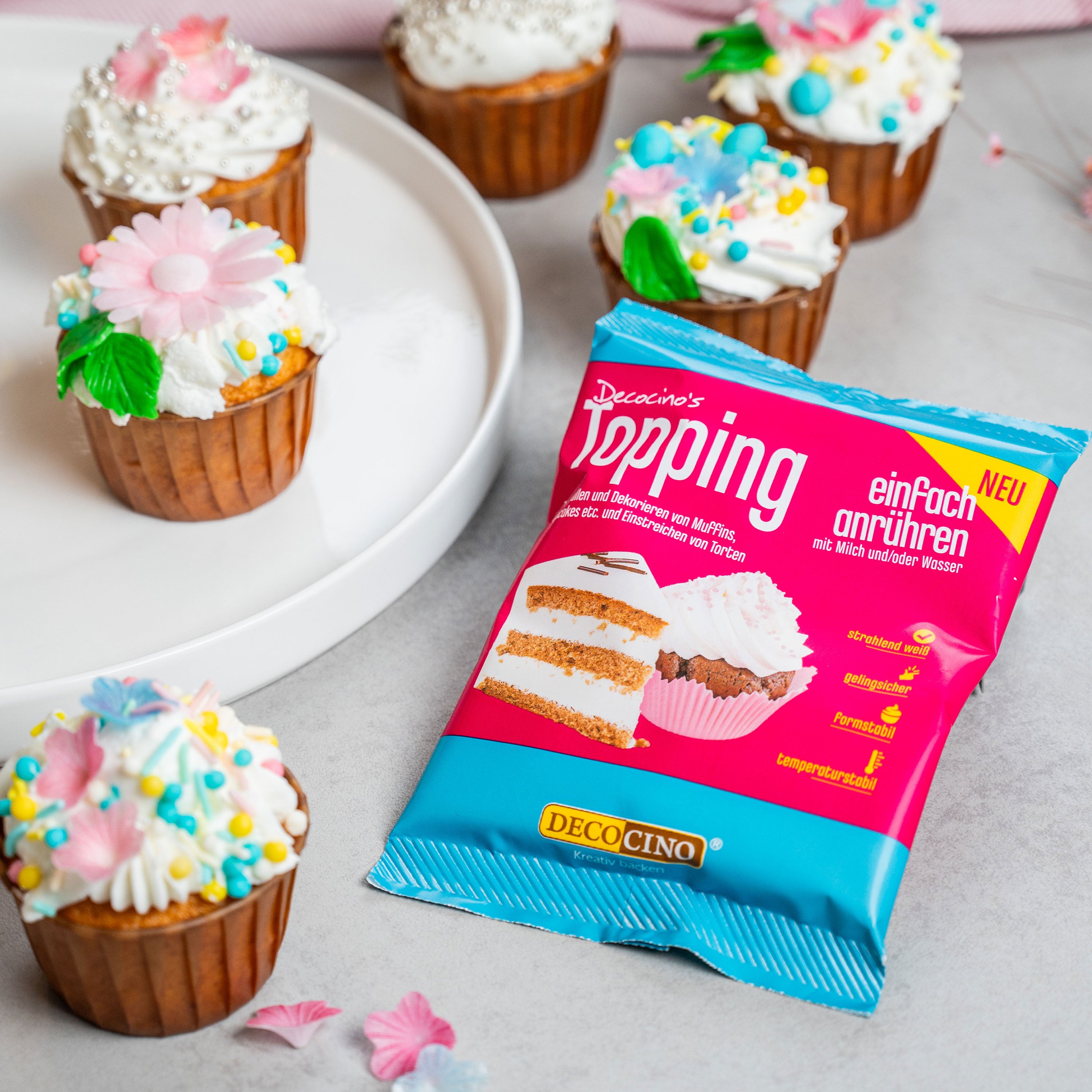 Topping extra weiß zum Anrühren (125g)