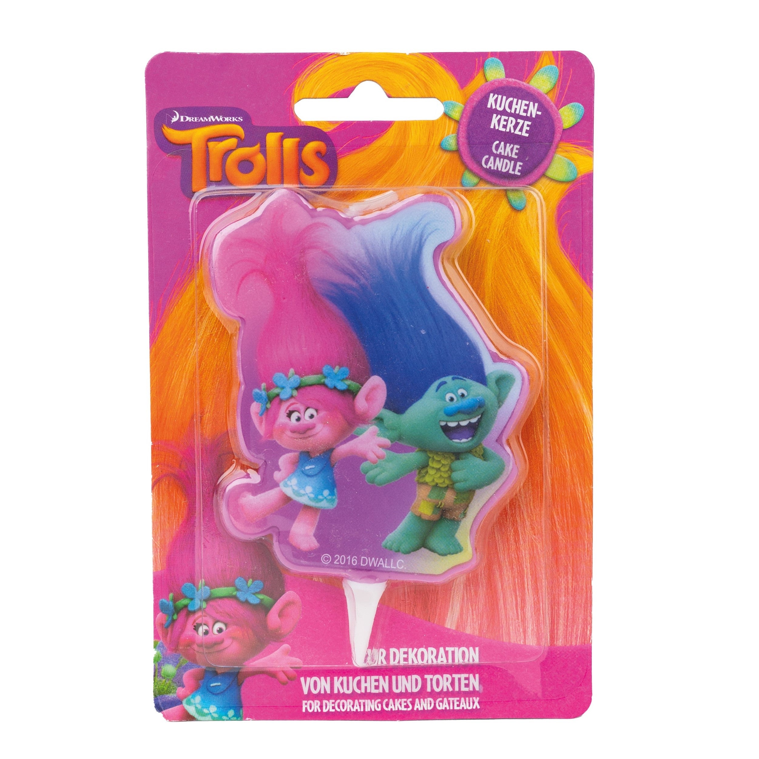 Kuchenkerze Trolls