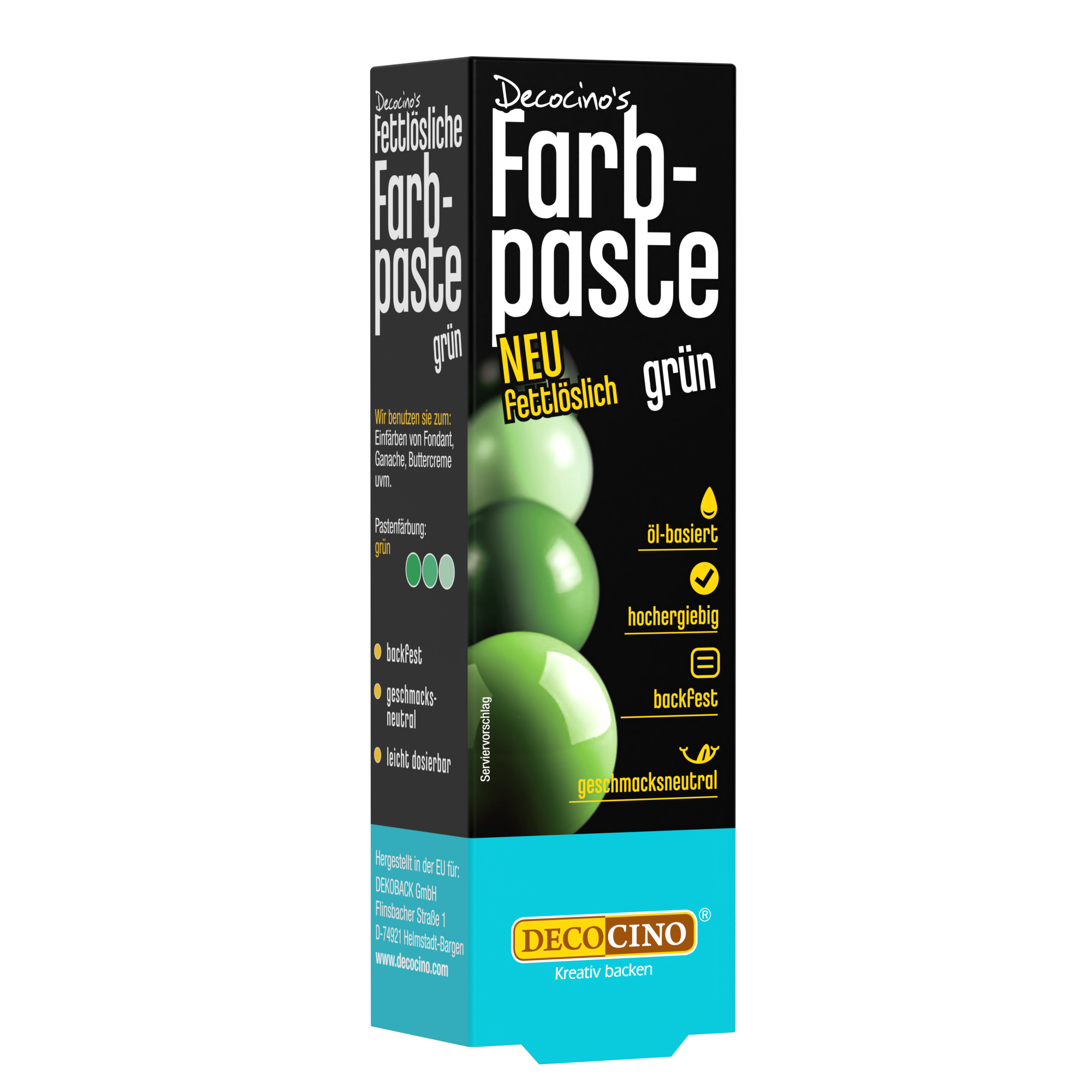 Fat-soluble color paste green