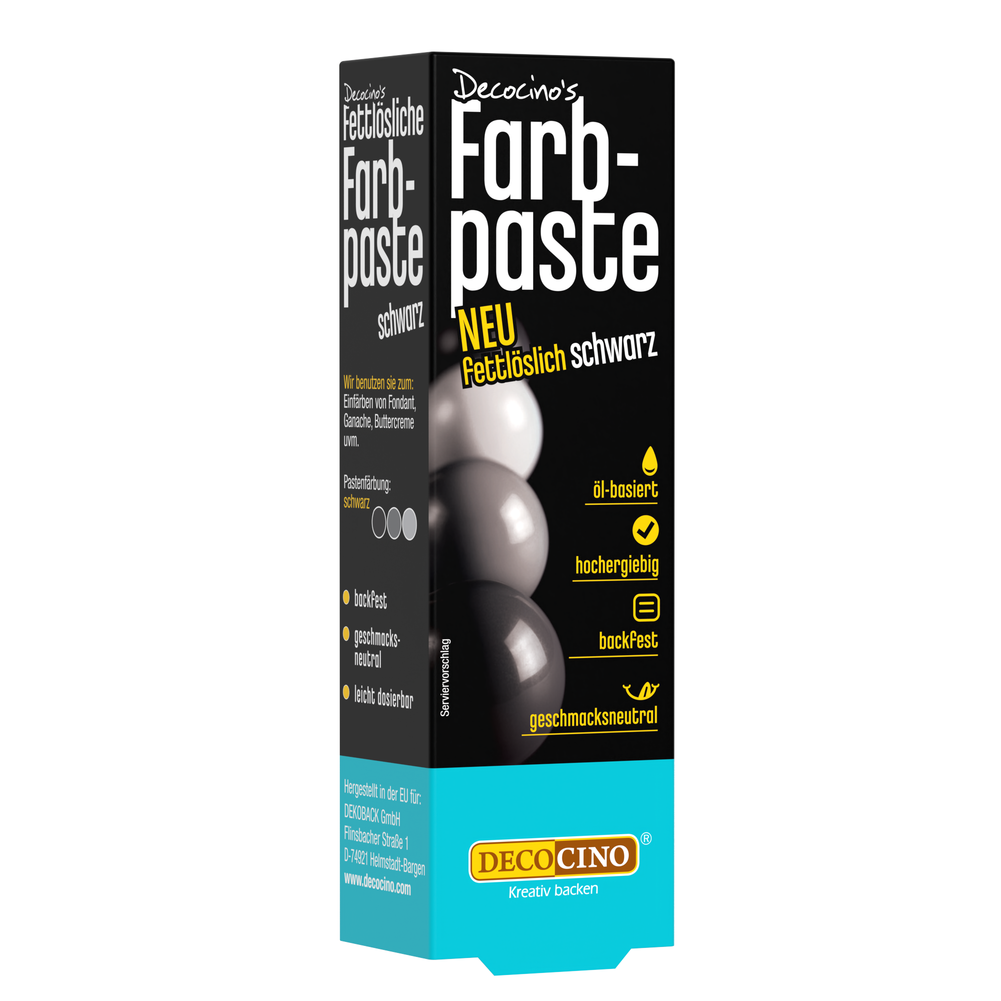 Fettlösliche Farbpaste Schwarz