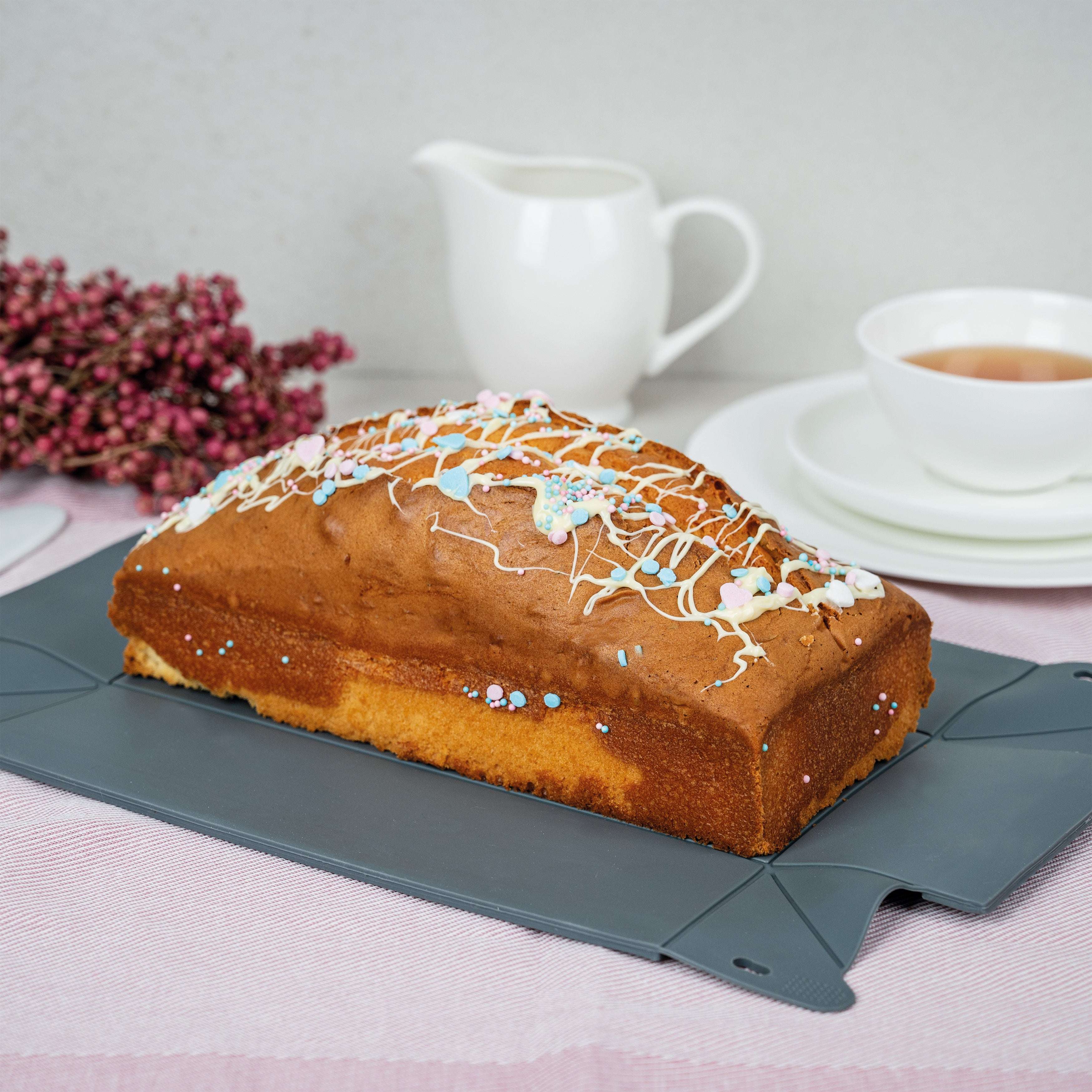 Faltbarer Kastenbackform von Decocino mit Servierplatte