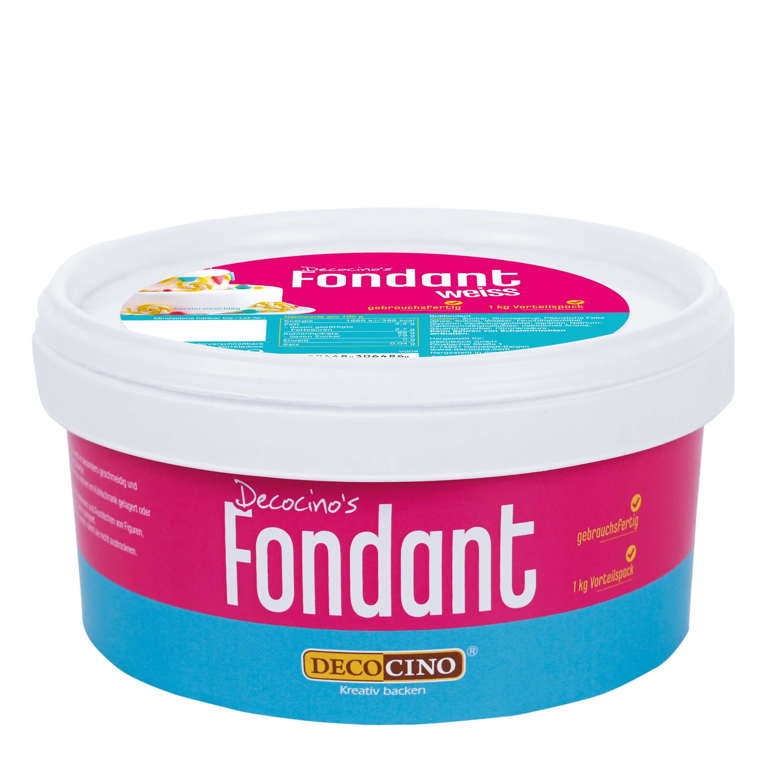 Rollfondant Weiß (1-kg-Vorratsdose)