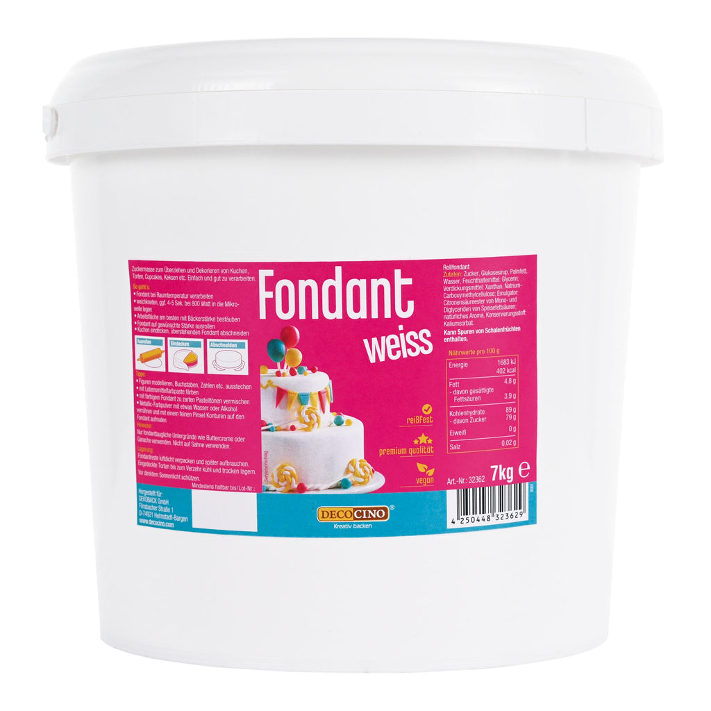 fondant aufbewahren wie lange Fondant Weiß (7-kg-Vorratseimer)