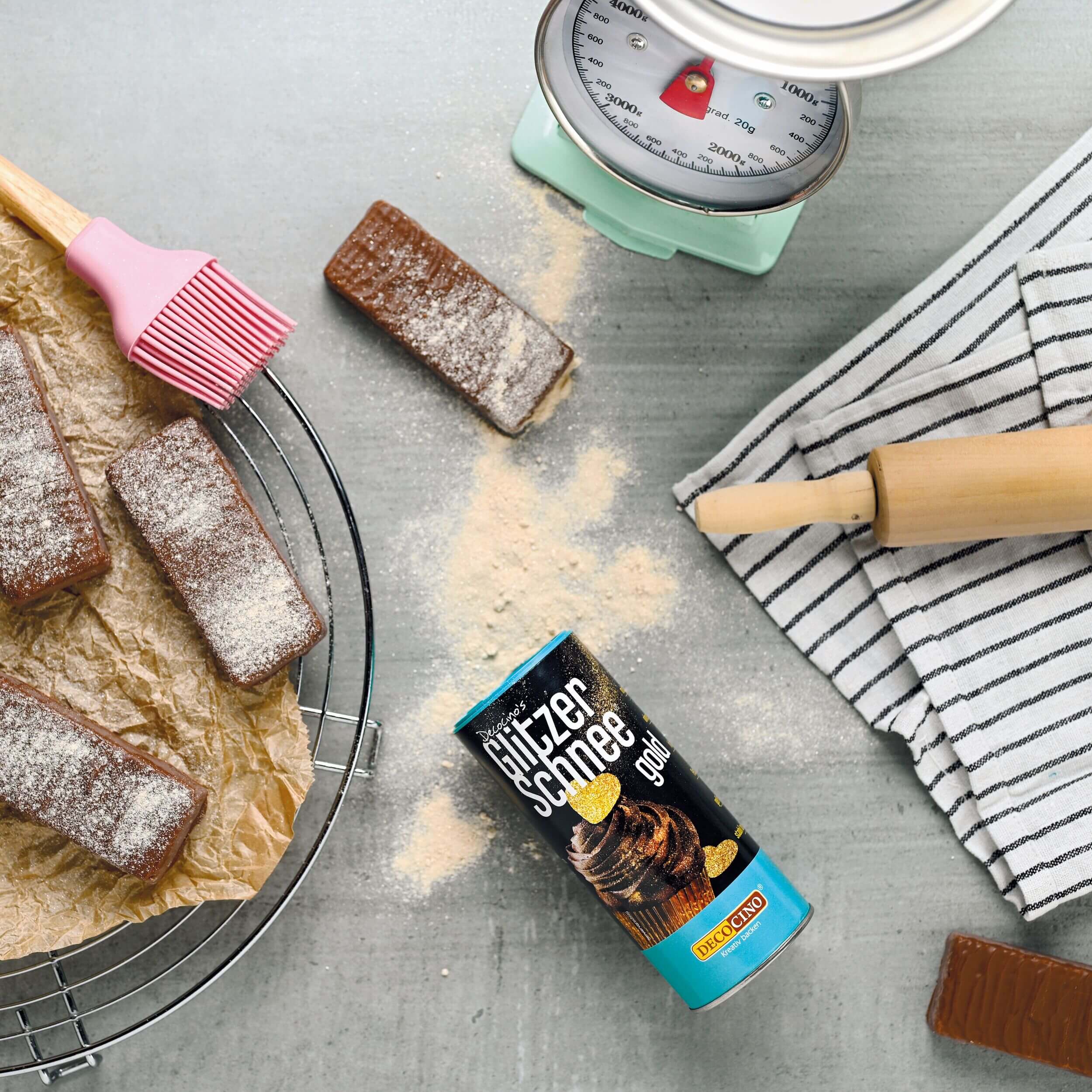 Glitzer-Schnee Gold (100g)