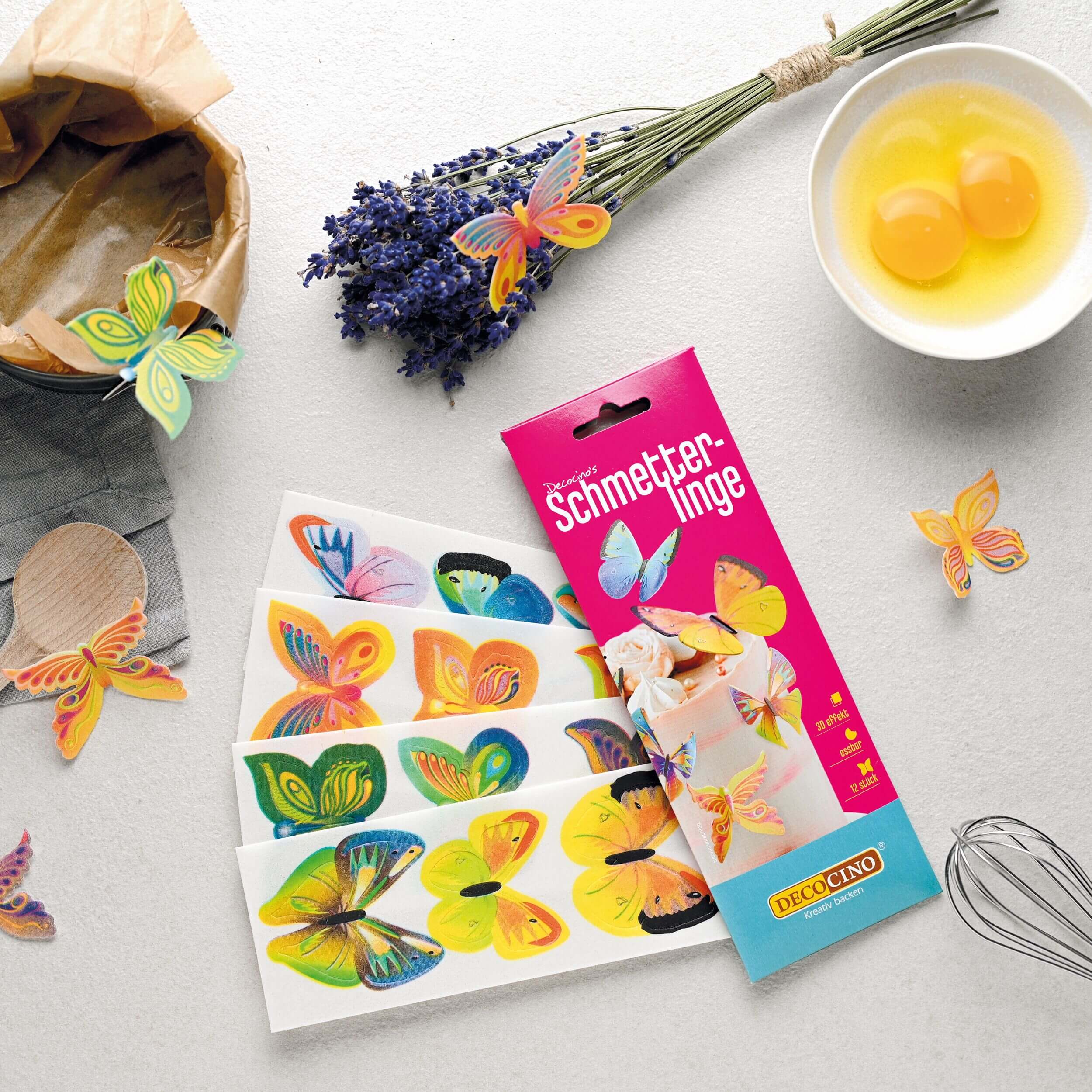 Wafer Butterflies Narrow (12 pieces)
