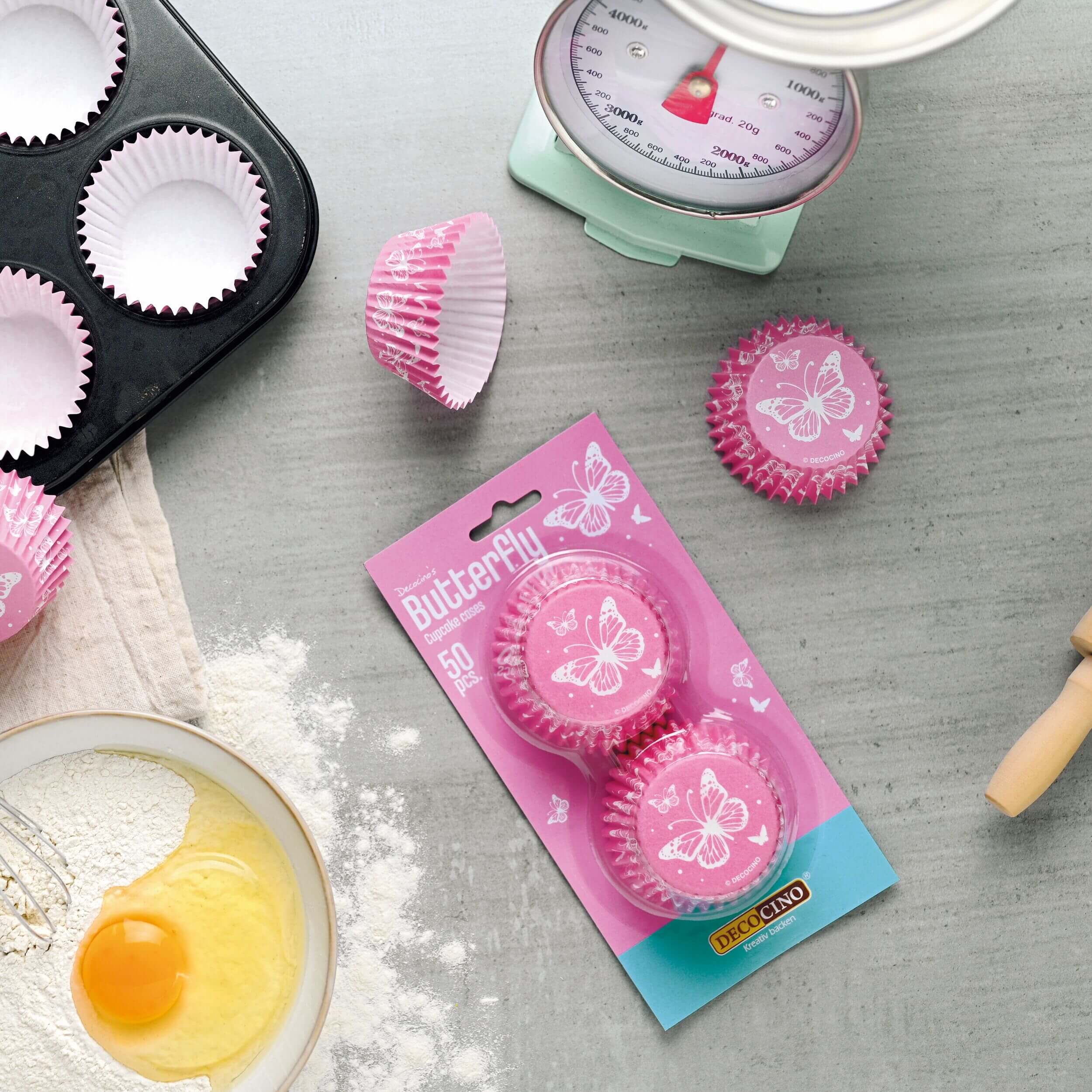 Butterfly muffin cups (50 pieces)