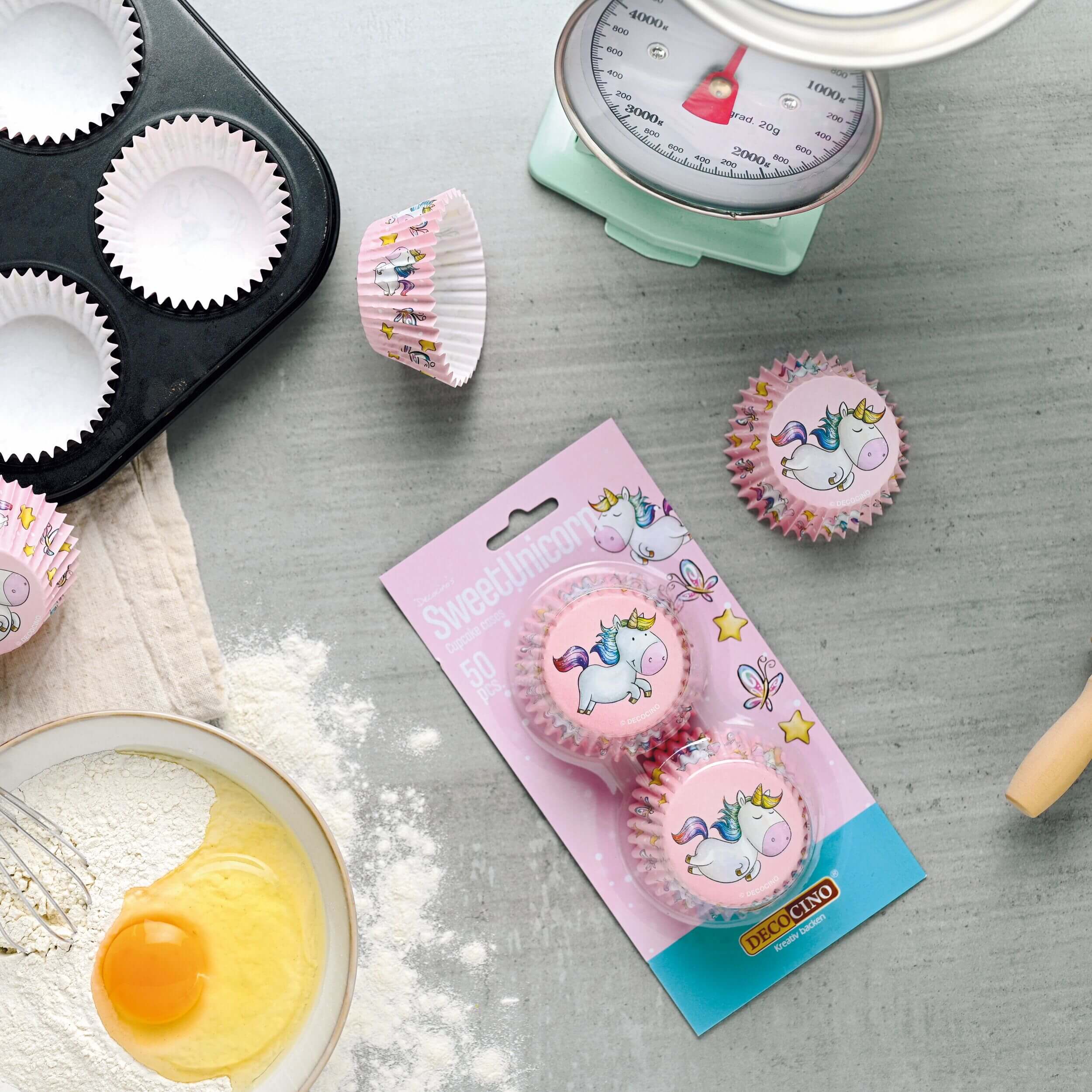 Sweet Unicorn muffin cups (50 pieces)