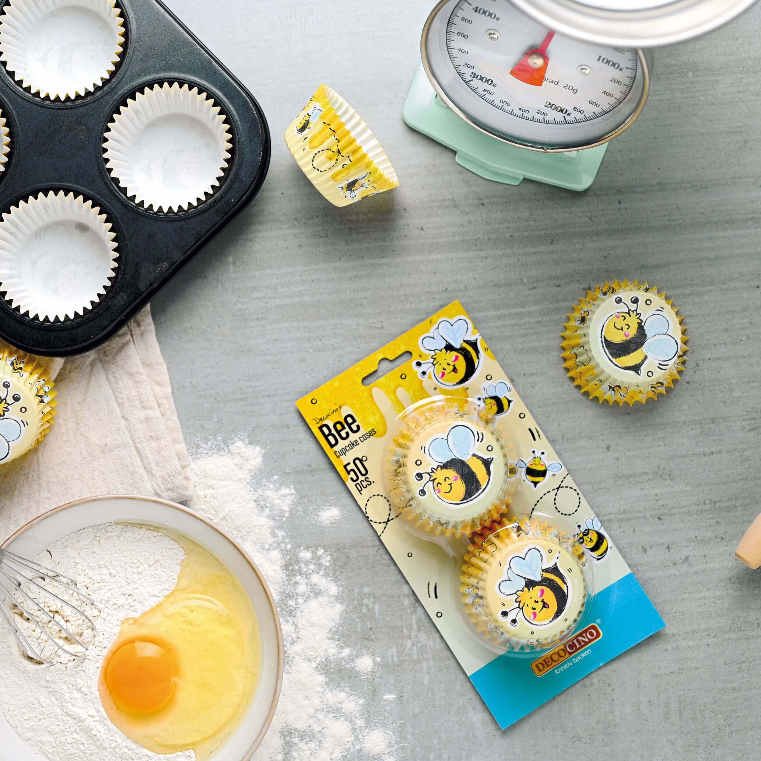 Muffinförmchen Bee (50 Stück)