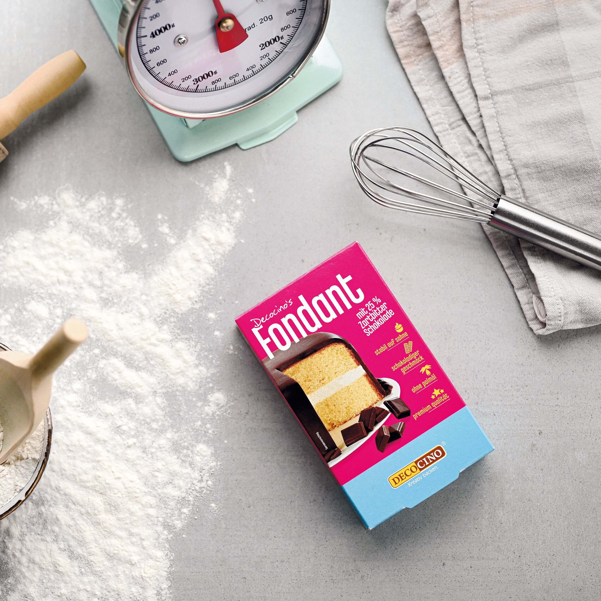 Fondant mit 25% Zartbitterschokolade (250g)