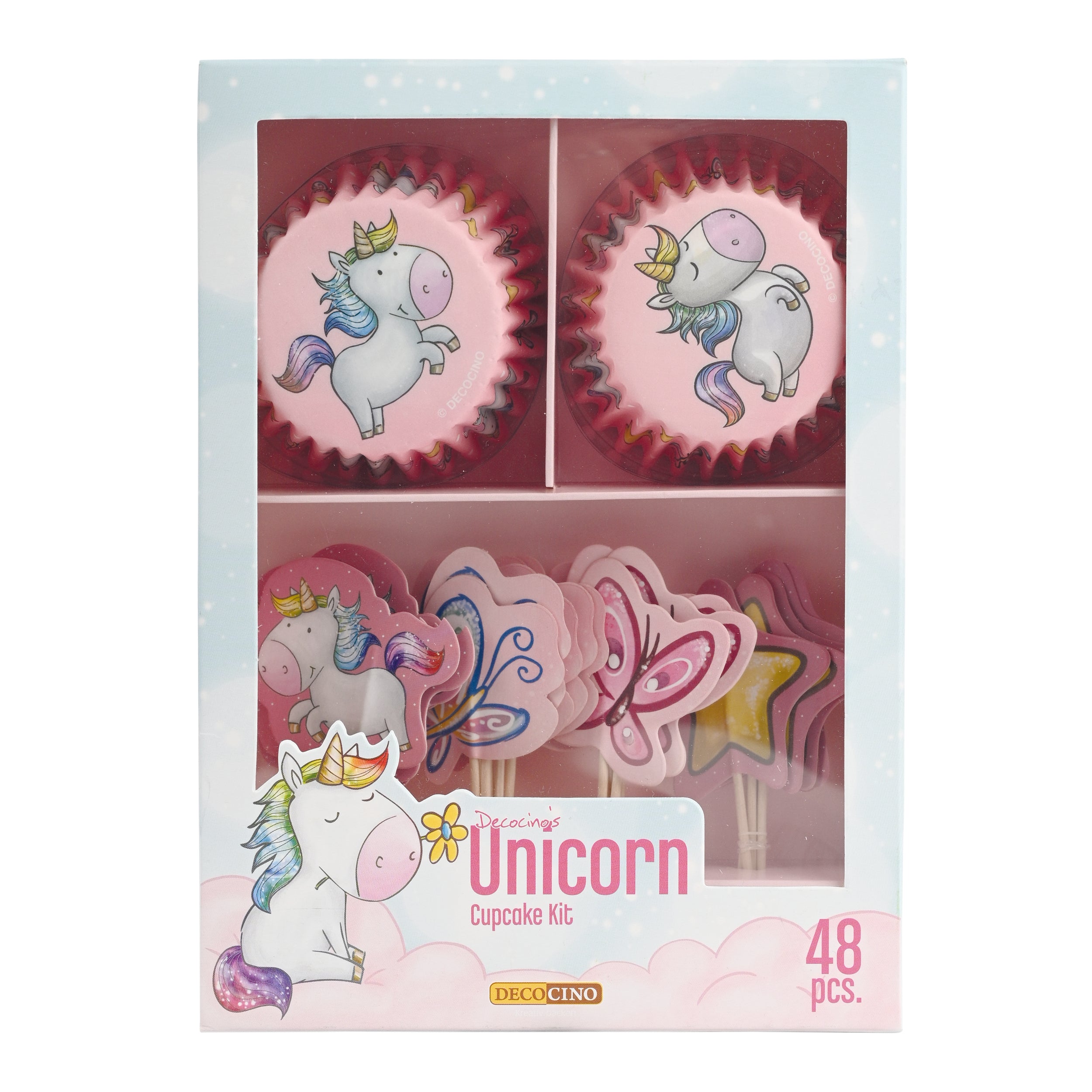 Muffin-Set Unicorn 48-tlg.
