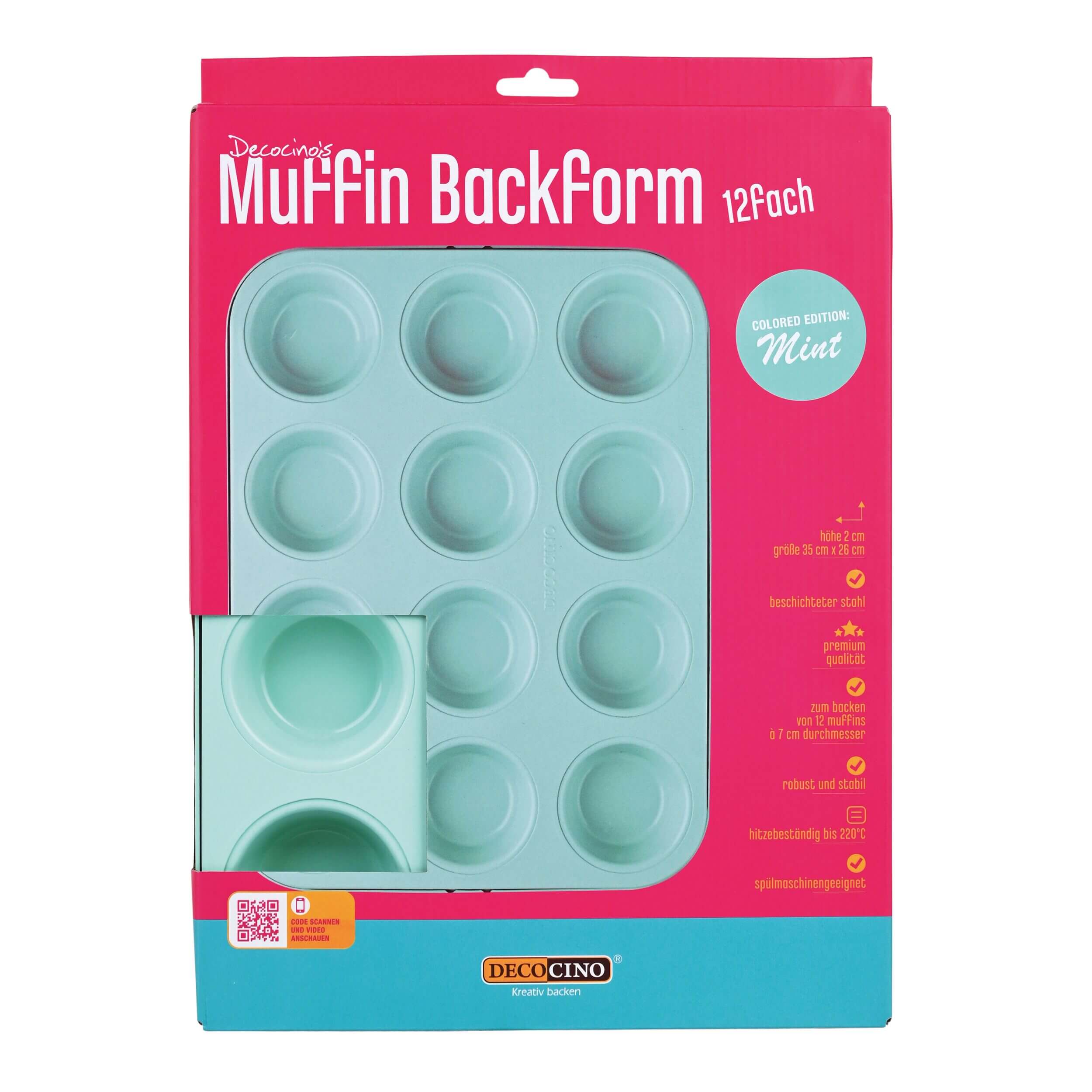 Muffin Baking Pan Mint Edition (12-Cavity)