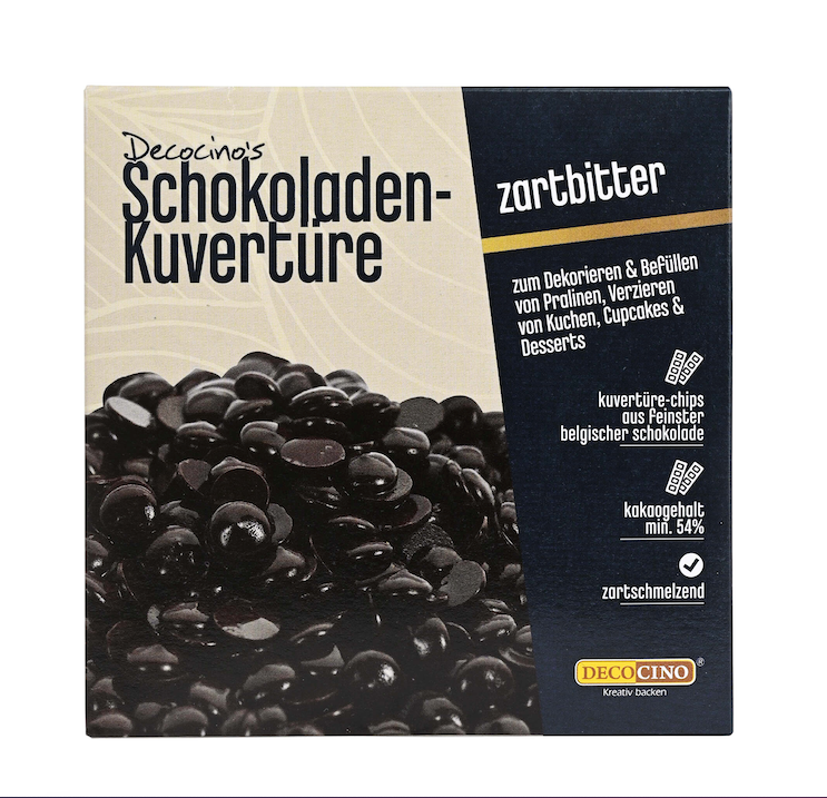 Schokoladen-Kuvertüre Zartbitter (200g)