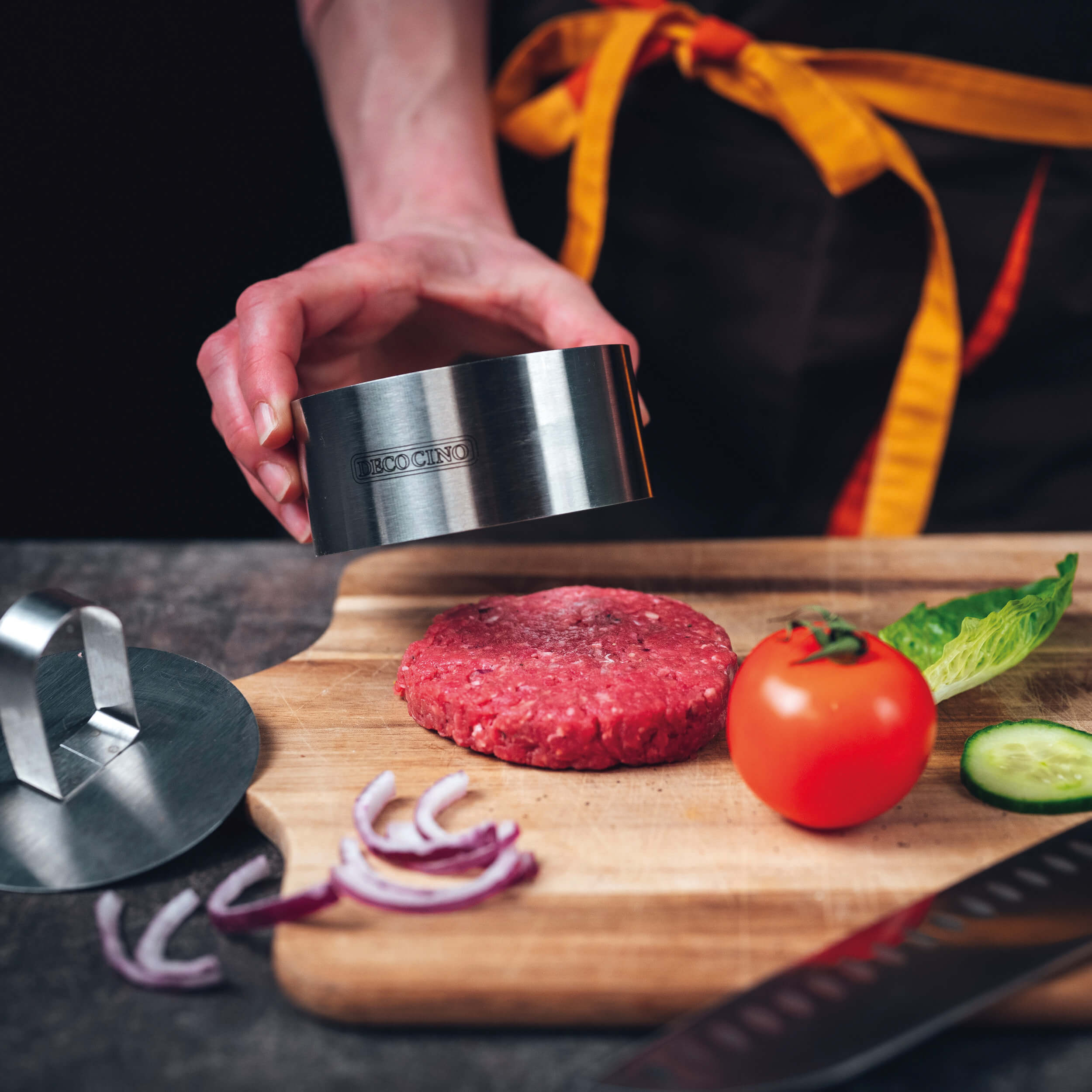 Speiseringe 4er-Set mit Presse