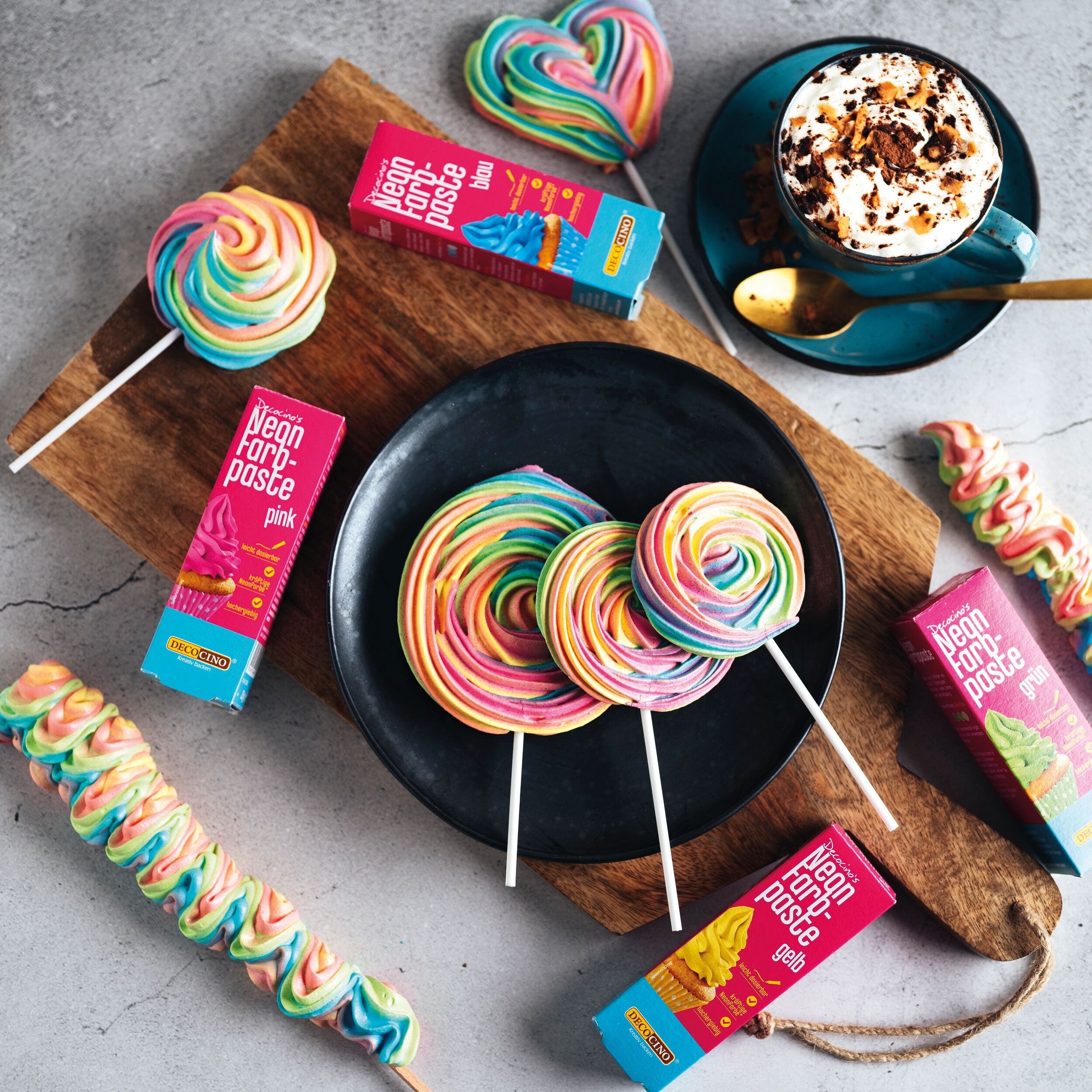 Neon Farbpasten-Set, 6-tlg. (6x25g)