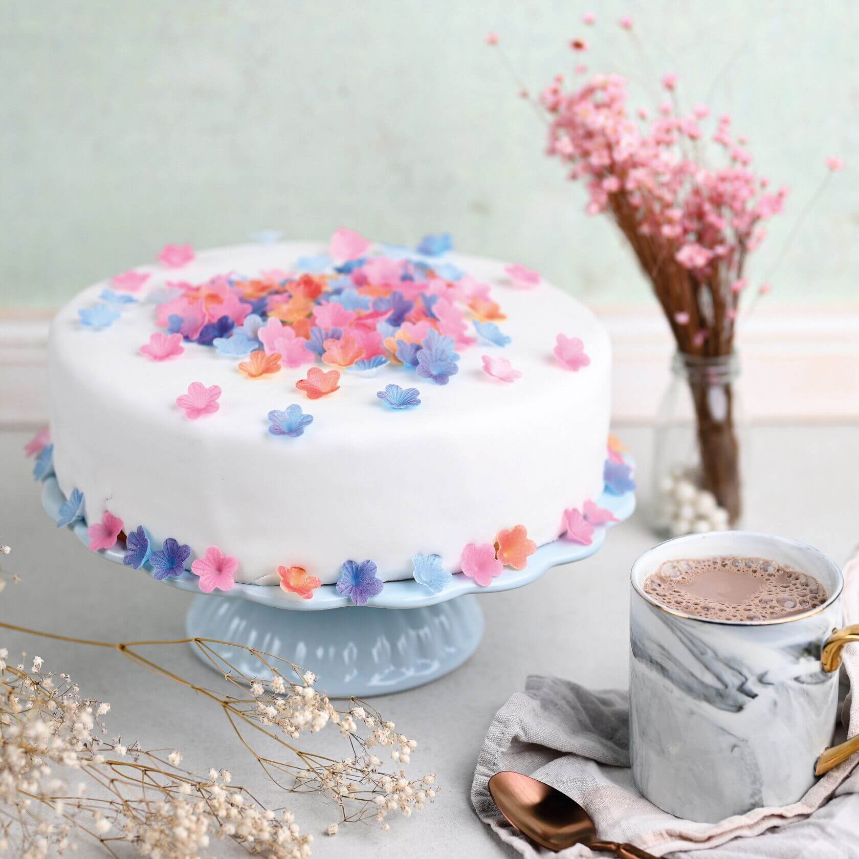 Wafer Flowers Pastel